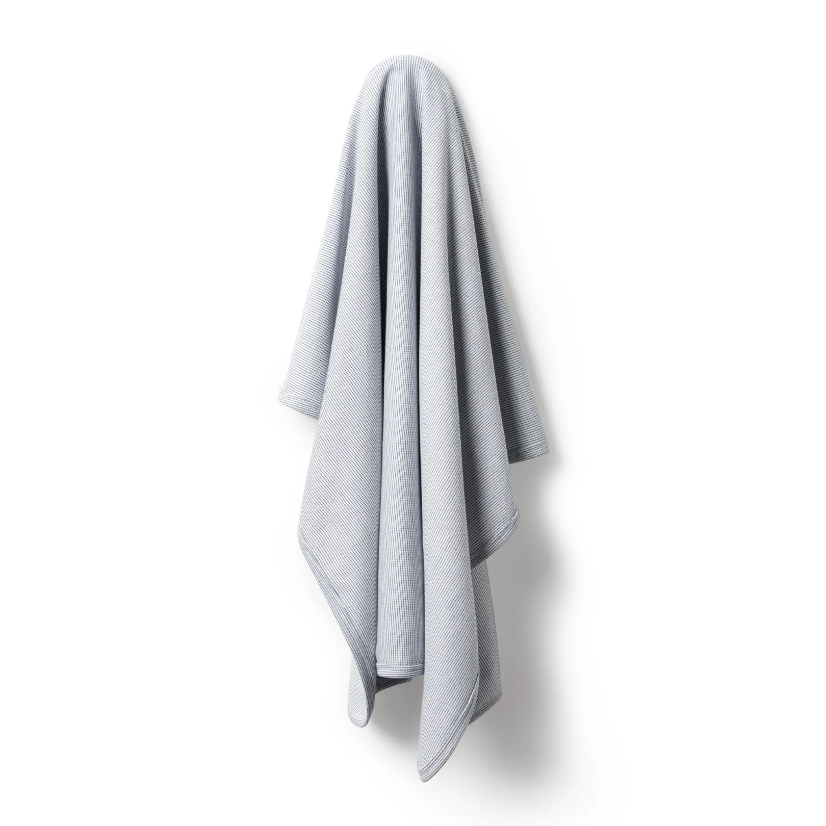 Organic Stripe Rib Bunny Rug Rain Drop - Image 2