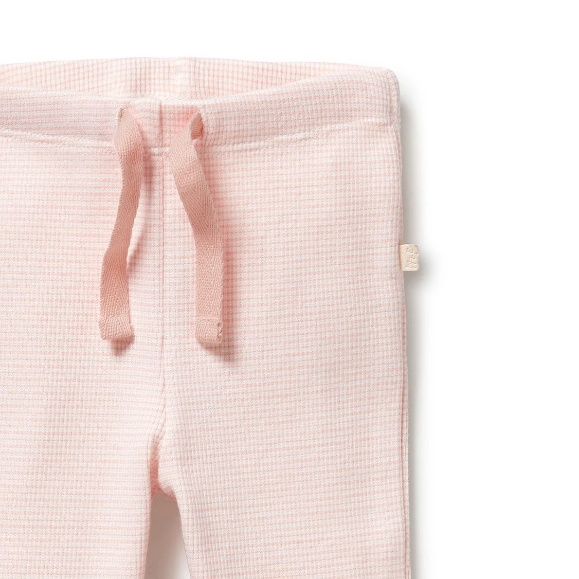 Organic Stripe Rib Legging Cantaloupe - Image 2