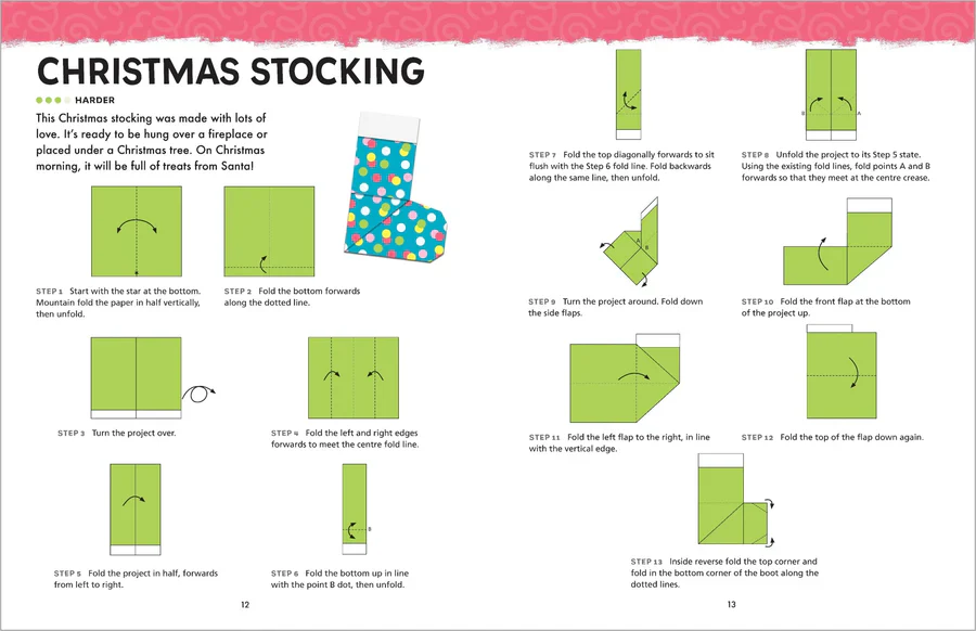 Origami Activity Book - Christmas - Image 3