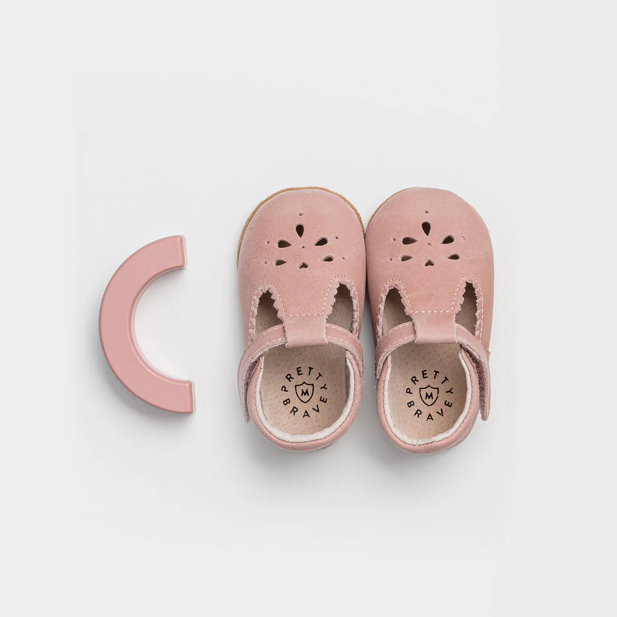Leather Baby Morgan Shoes - Blush - Image 6