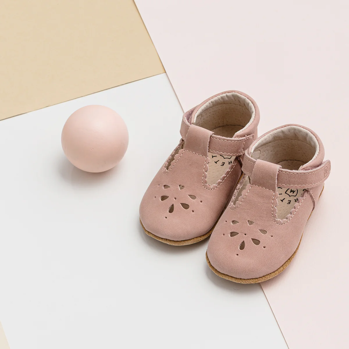 Leather Baby Morgan Shoes - Blush - Image 8