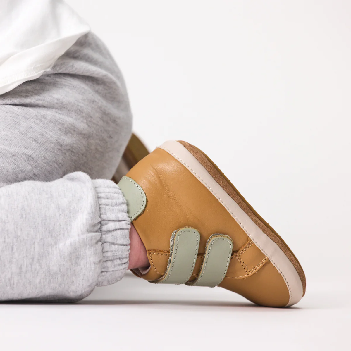 Pretty Brave Baby Hi-Top Tan/Sage - Image 3