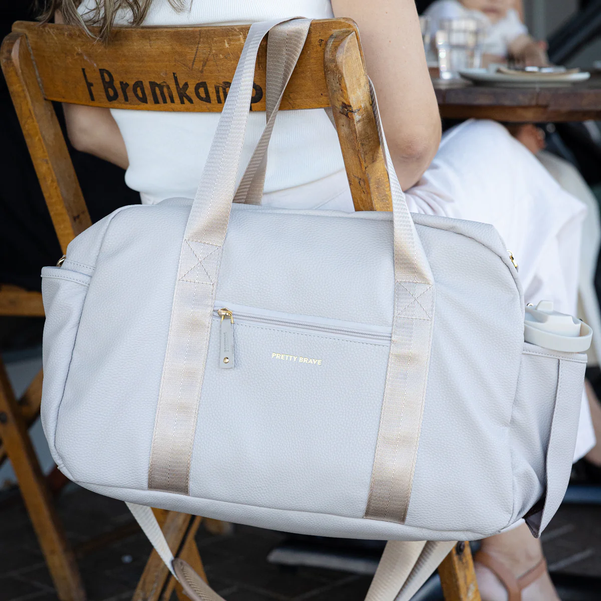 Pretty Brave Stella Baby Bag - Stone Pebble - Image 3