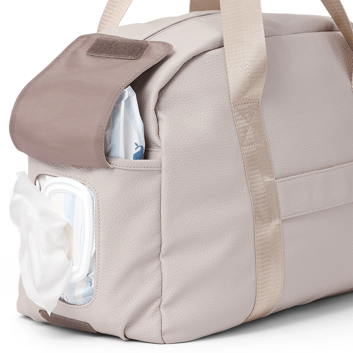 Pretty Brave Stella Baby Bag - Stone Pebble - Image 6