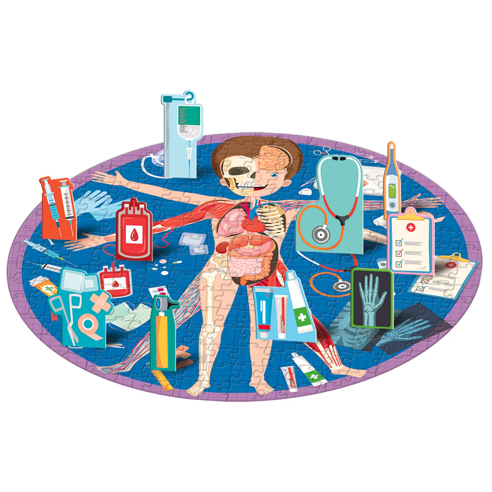 Travel Learn and Explore - The Body 200 + Piece Puzzle & Book - Image 5