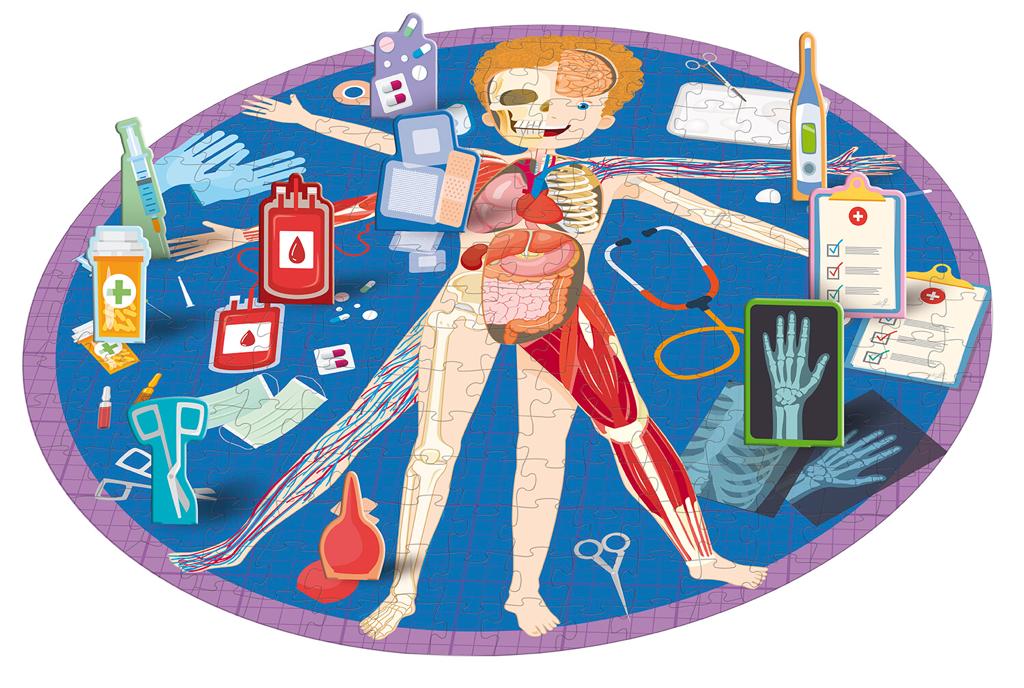 Travel Learn and Explore - The Body 200 + Piece Puzzle & Book - Image 6