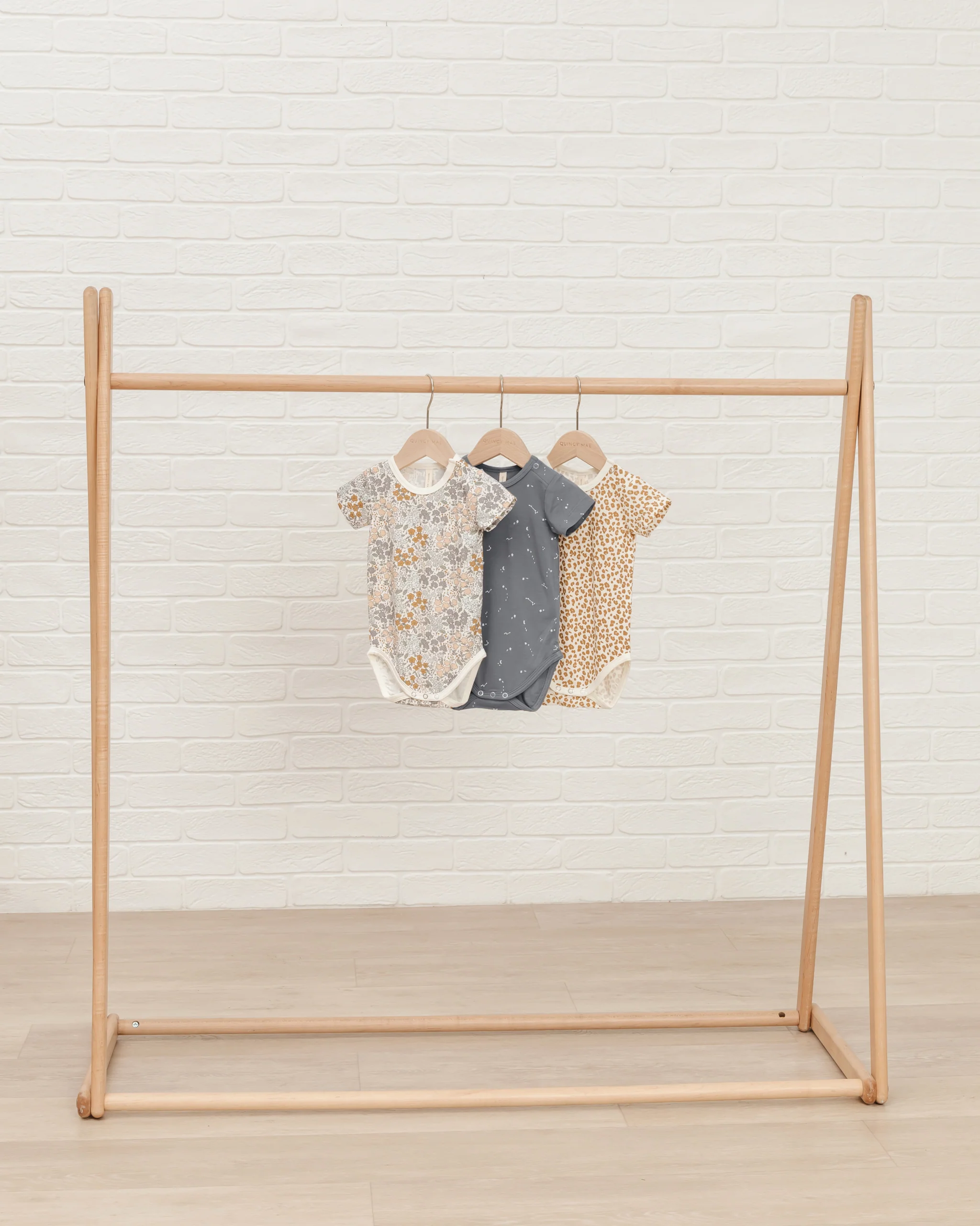 Quincy Mae Bamboo Shortsleeve Bodysuit - Cheetah - Image 2