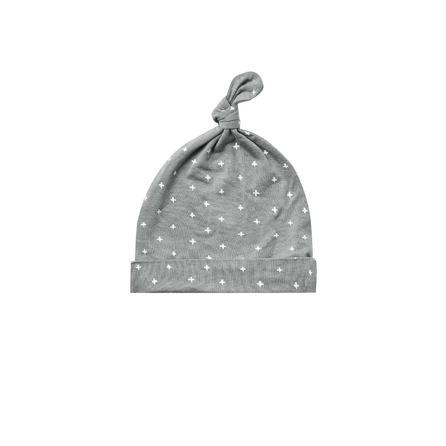 Quincy Mae Bamboo Knotted Baby Hat - Criss Cross