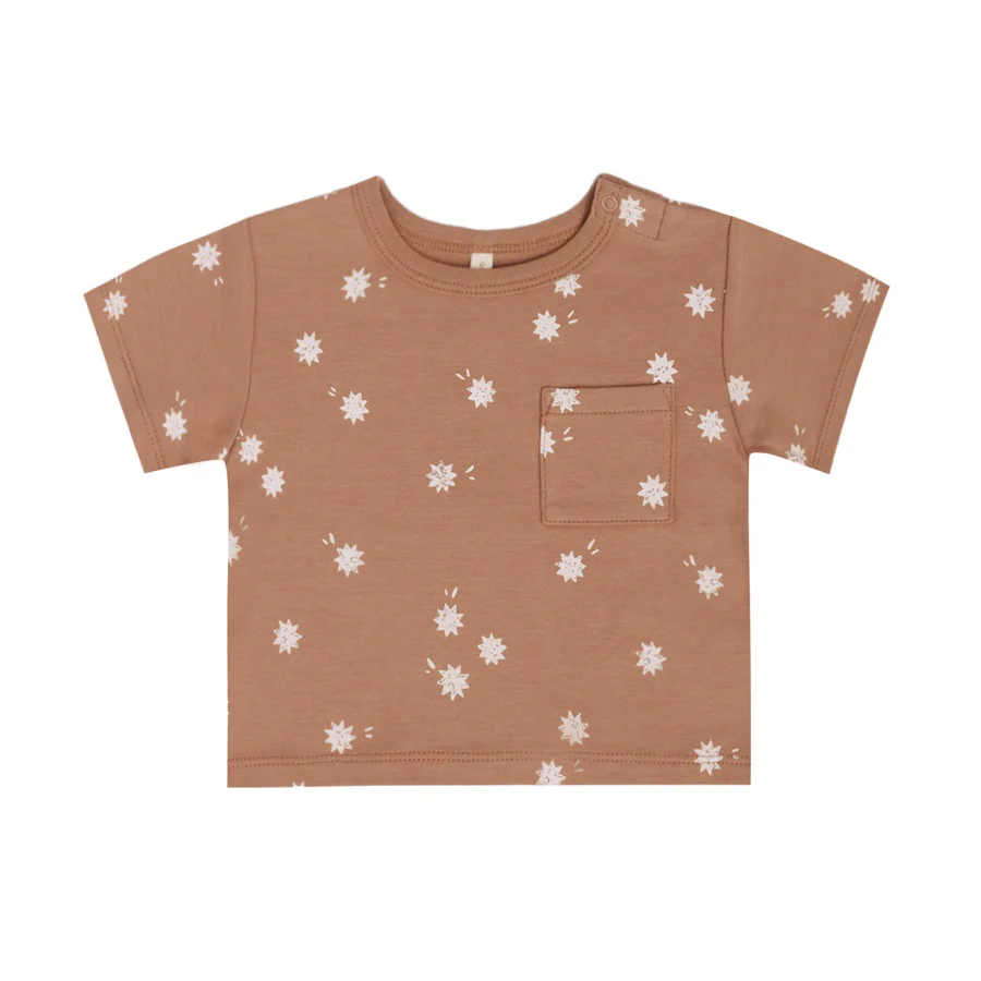 Quincy Mae Boxy Pocket Tee | Sunburst