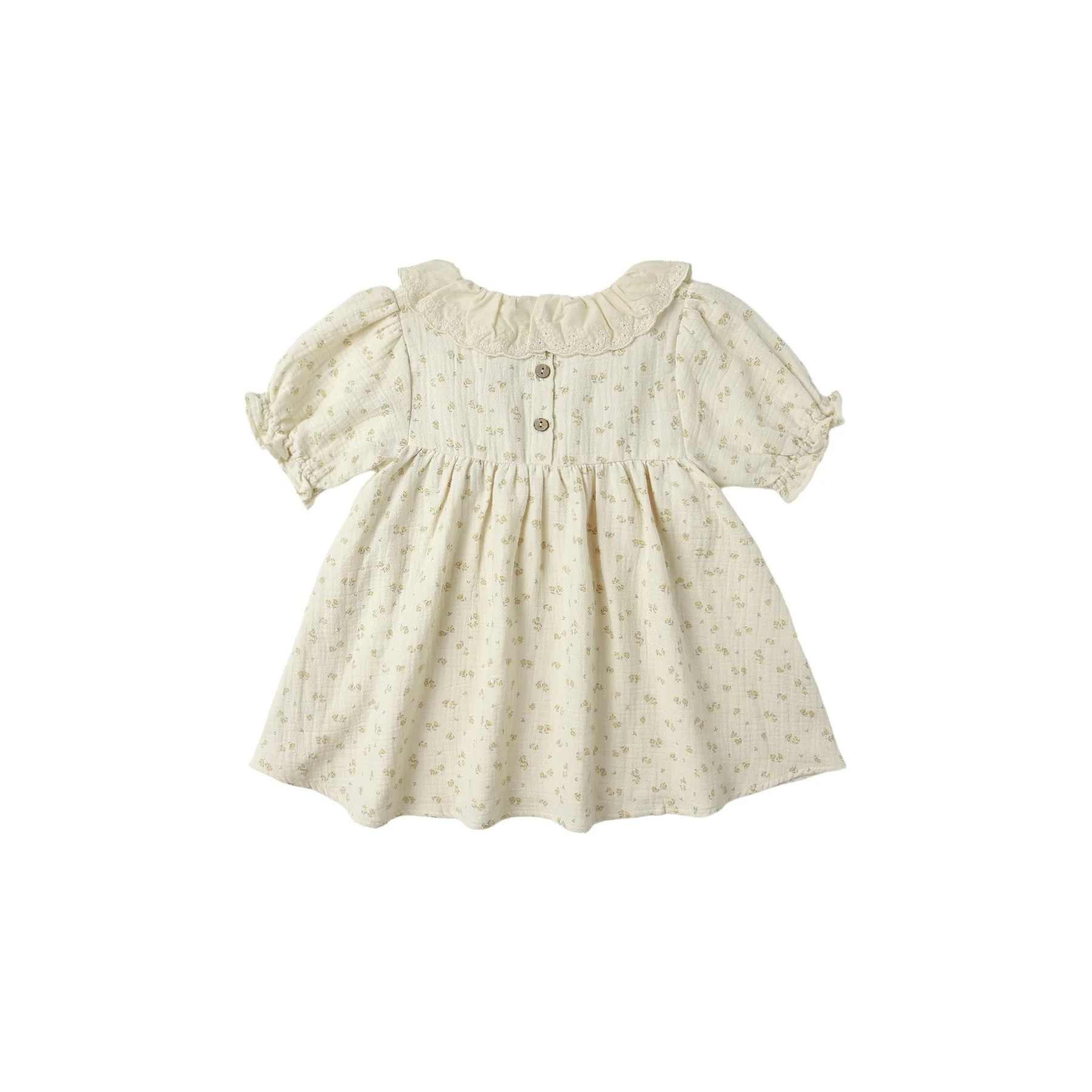 Callie Short Sleeve Dress - Golden Floral - Image 2