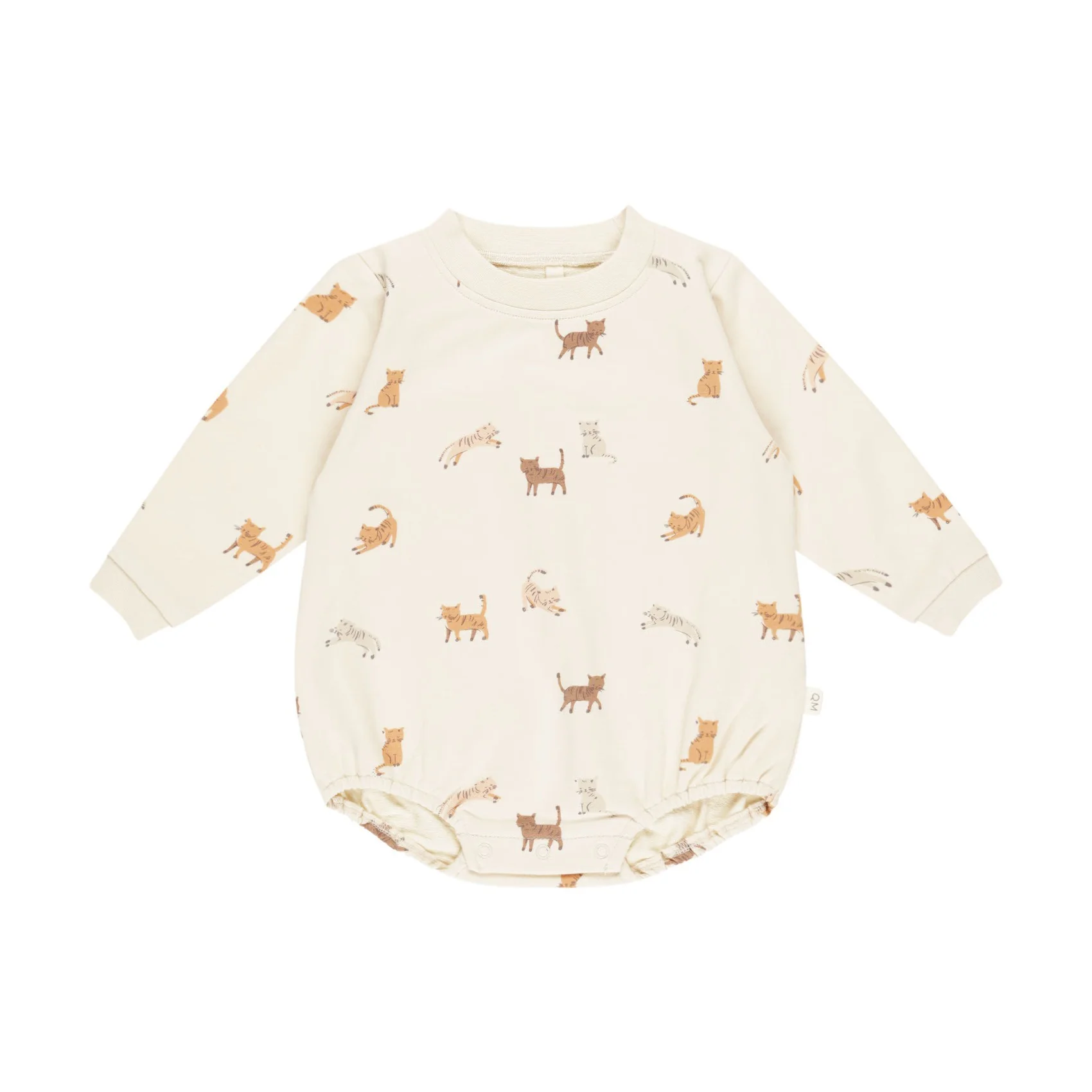 Crewneck Bubble Romper - Cats
