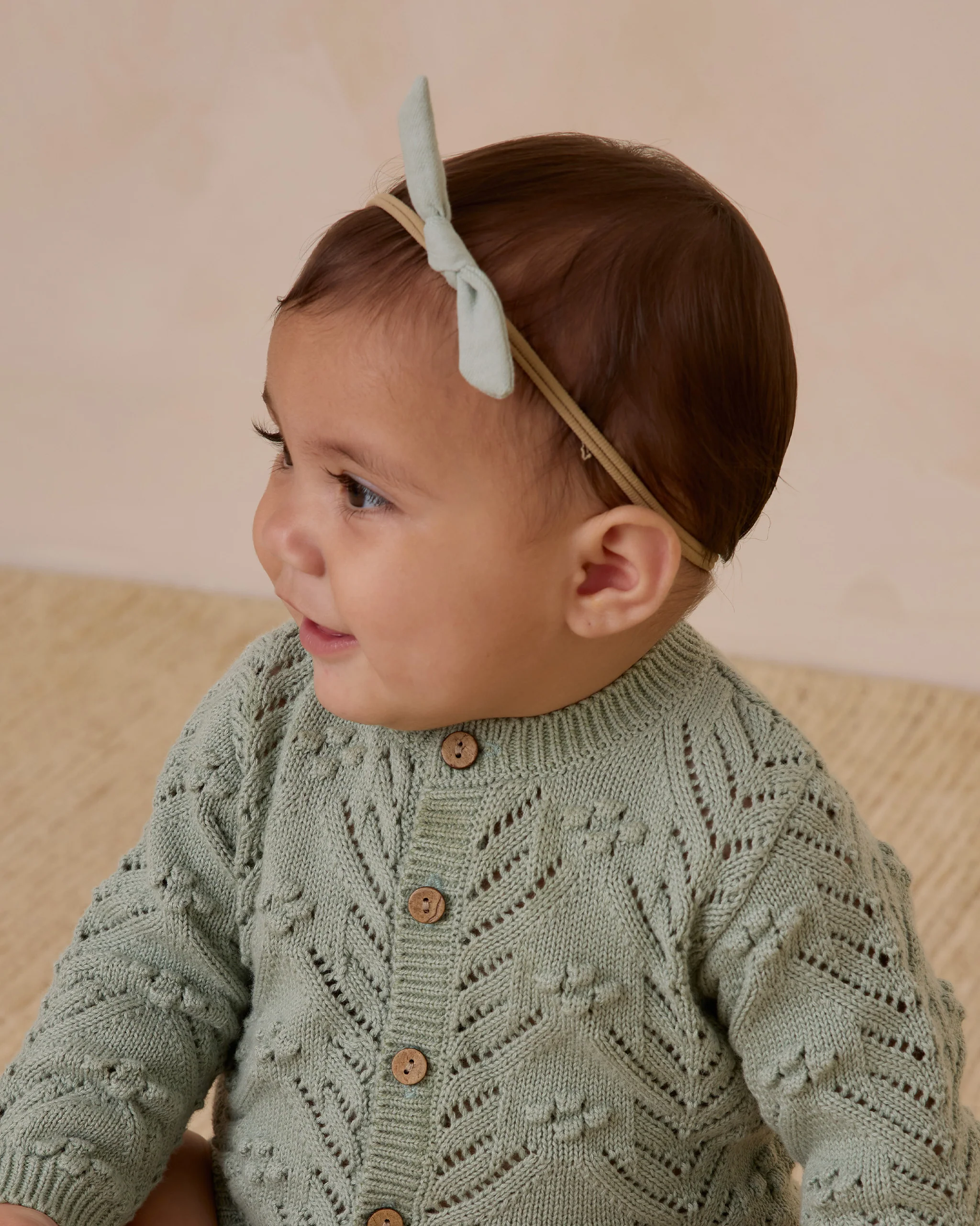 Knit Cardigan - Sage - Image 2
