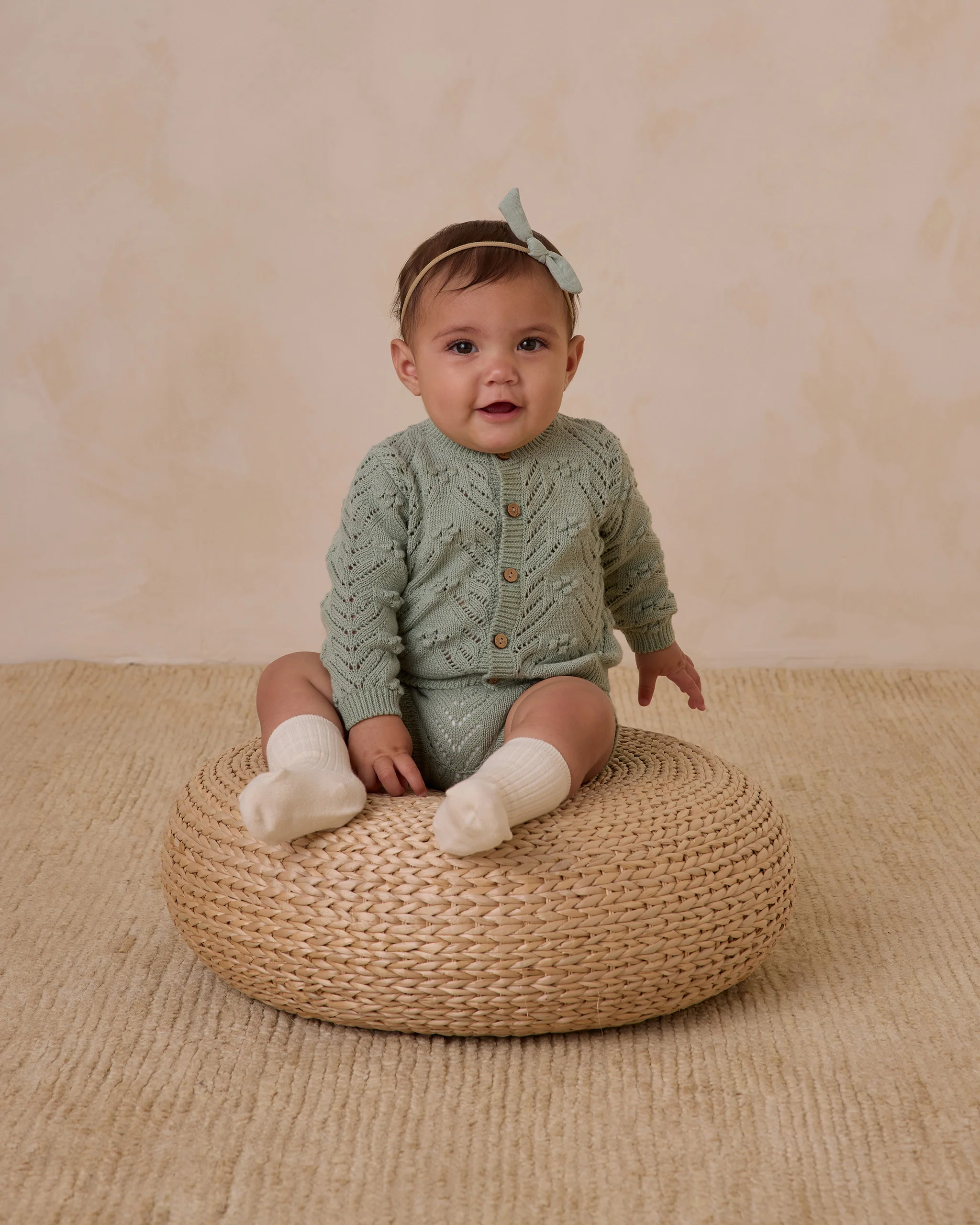 Knit Cardigan - Sage - Image 3