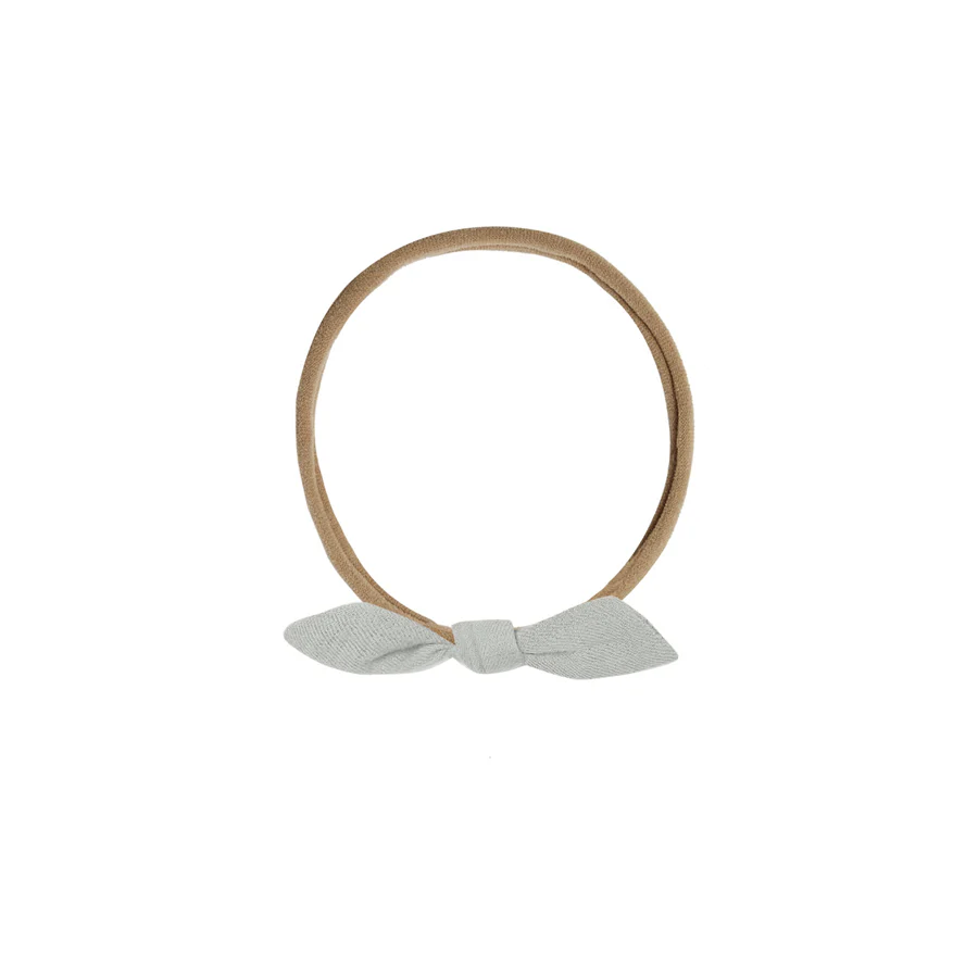 Quincy Mae Little Knot Headband | Sky - Brown - Image 2