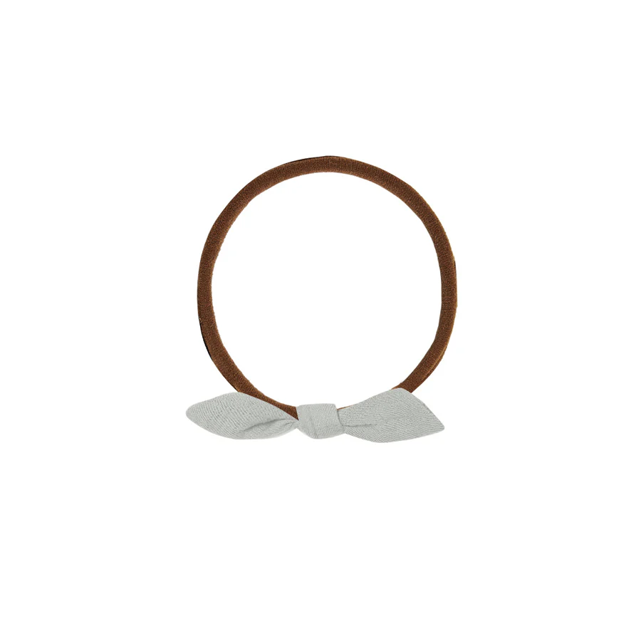 Quincy Mae Little Knot Headband | Sky - Brown - Image 3