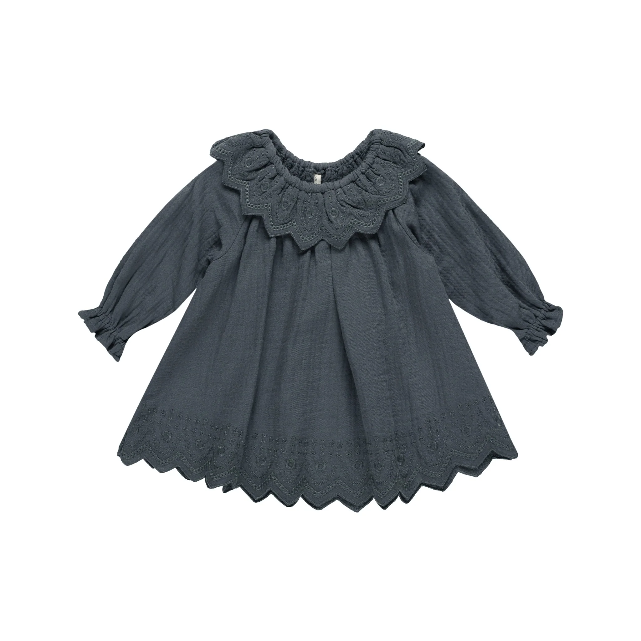 Quincy Mae Long Sleeve Isla Dress - Indigo