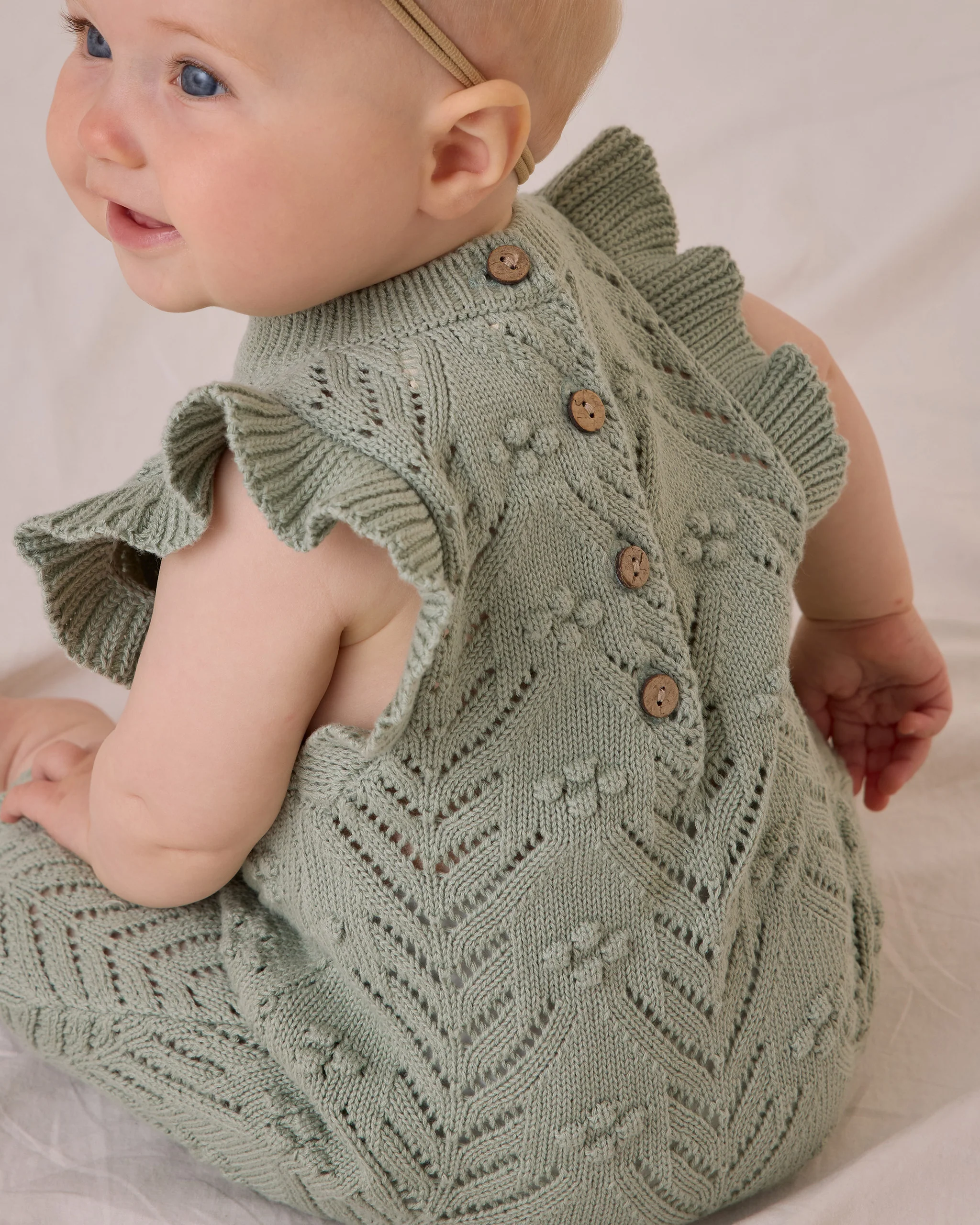Mira Knit Romper - Sage - Image 4
