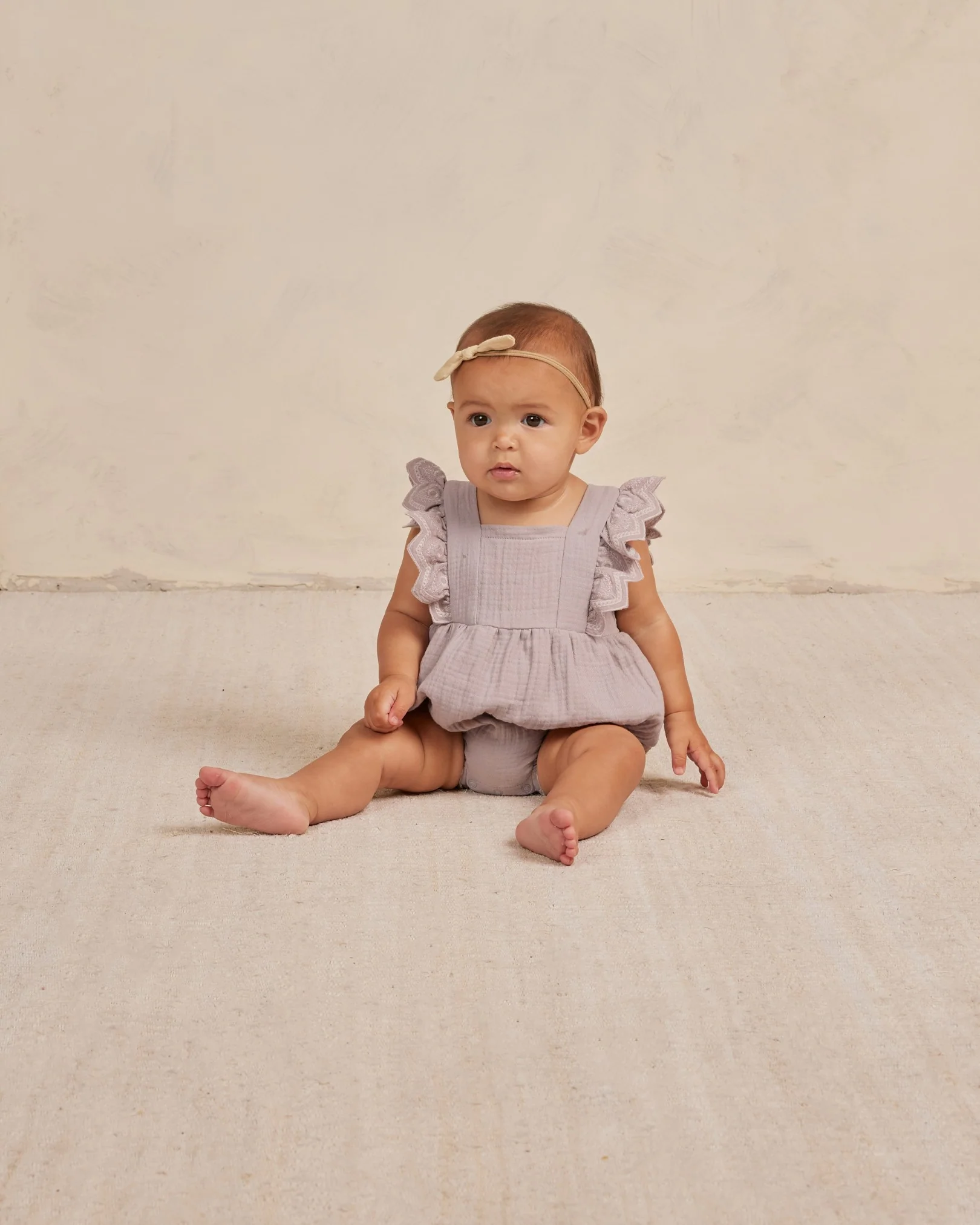 Quincy Mae Naomi Romper - Lavender - Image 2