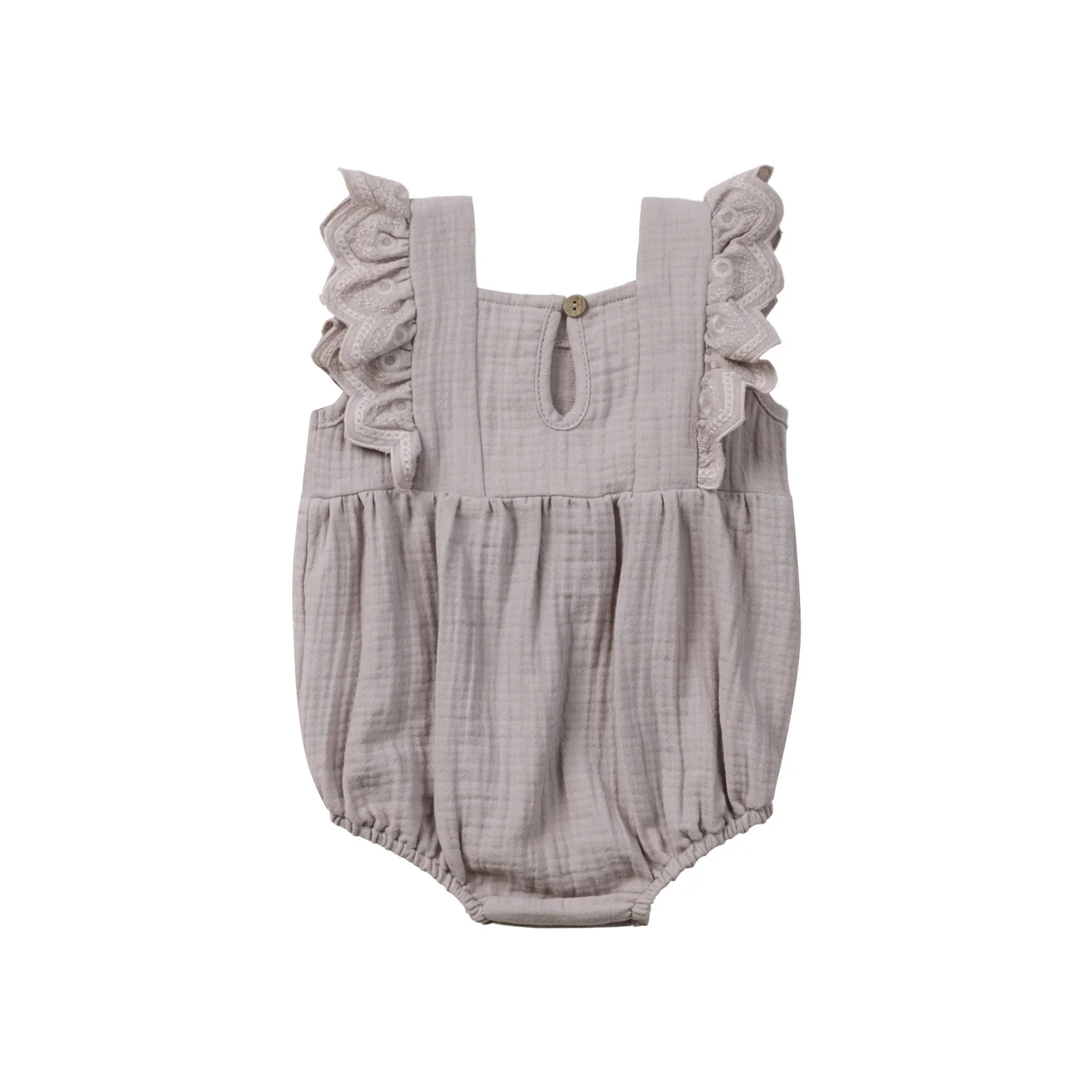 Quincy Mae Naomi Romper - Lavender - Image 3