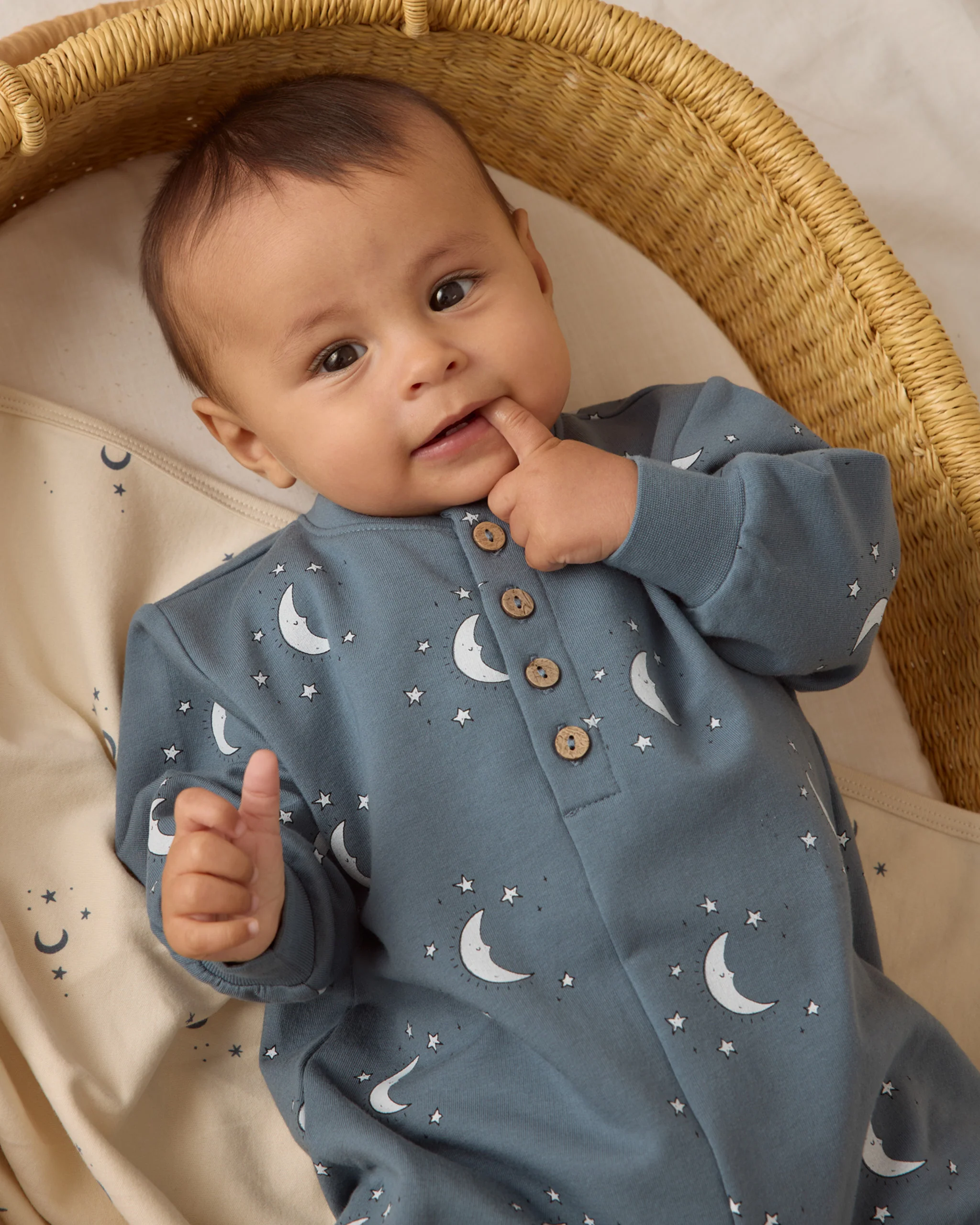 Relaxed Fleece Jumpsuit - Silver Moons - Image 2