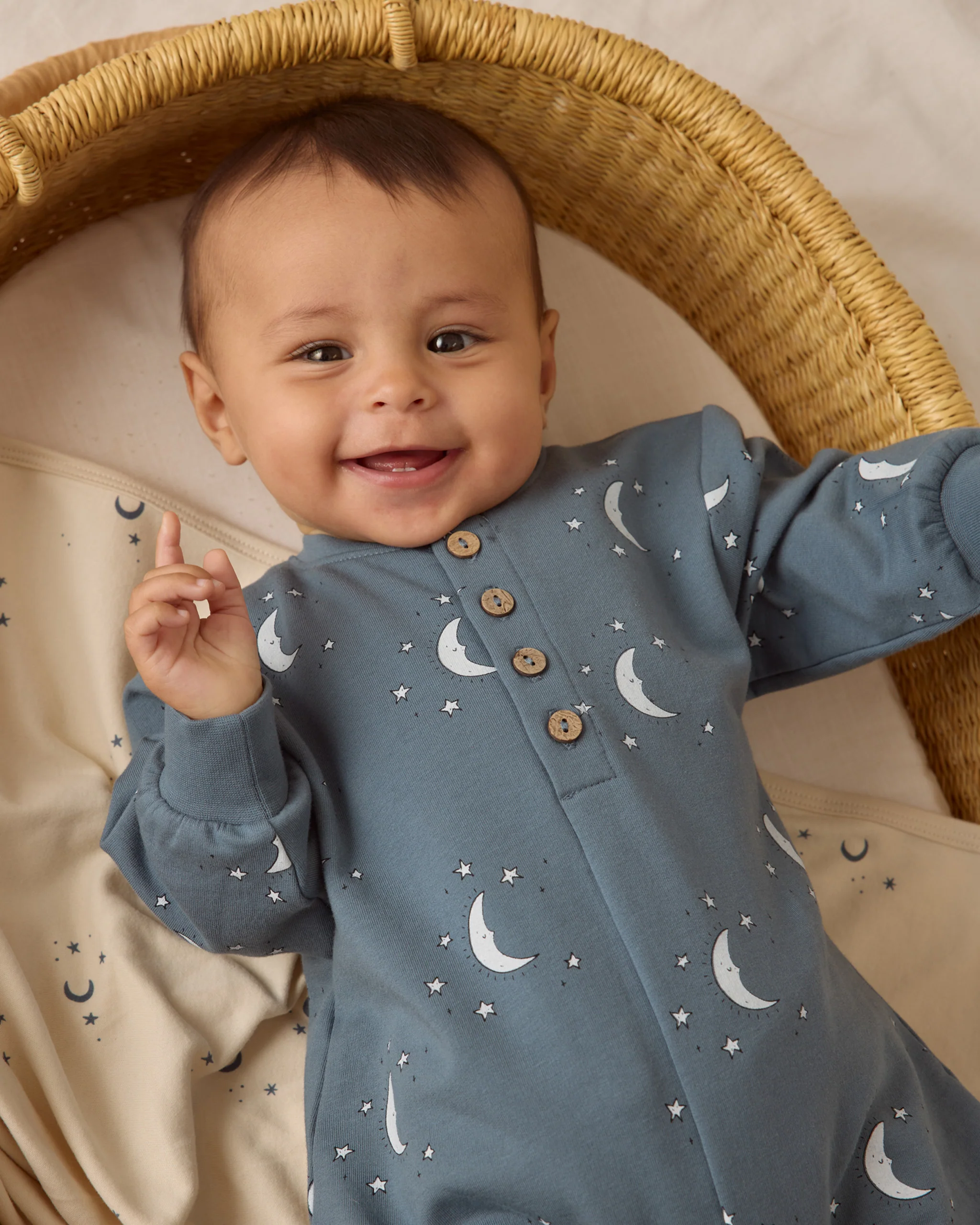 Relaxed Fleece Jumpsuit - Silver Moons - Image 3