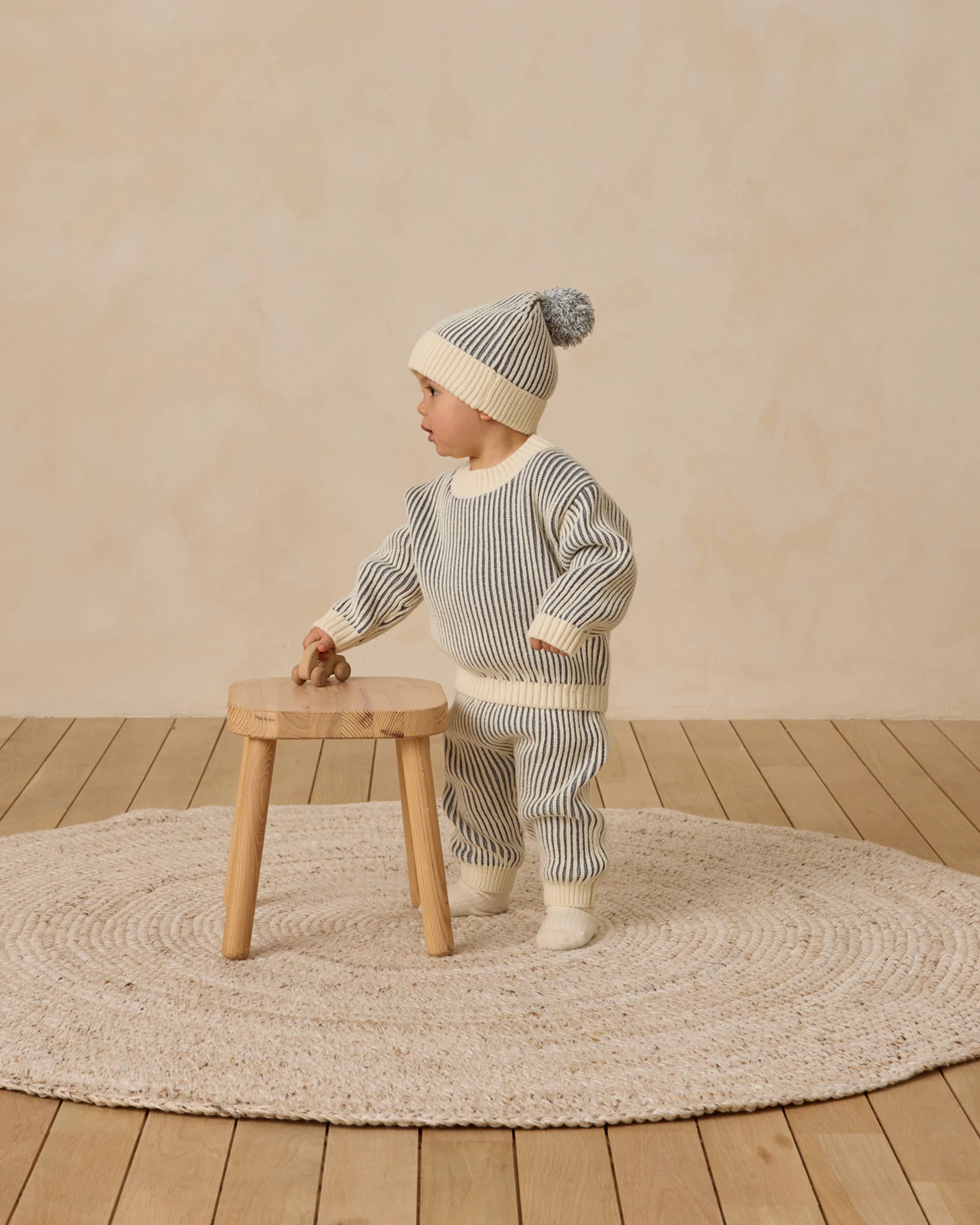 Relaxed Knit Sweater - Ocean - Image 4
