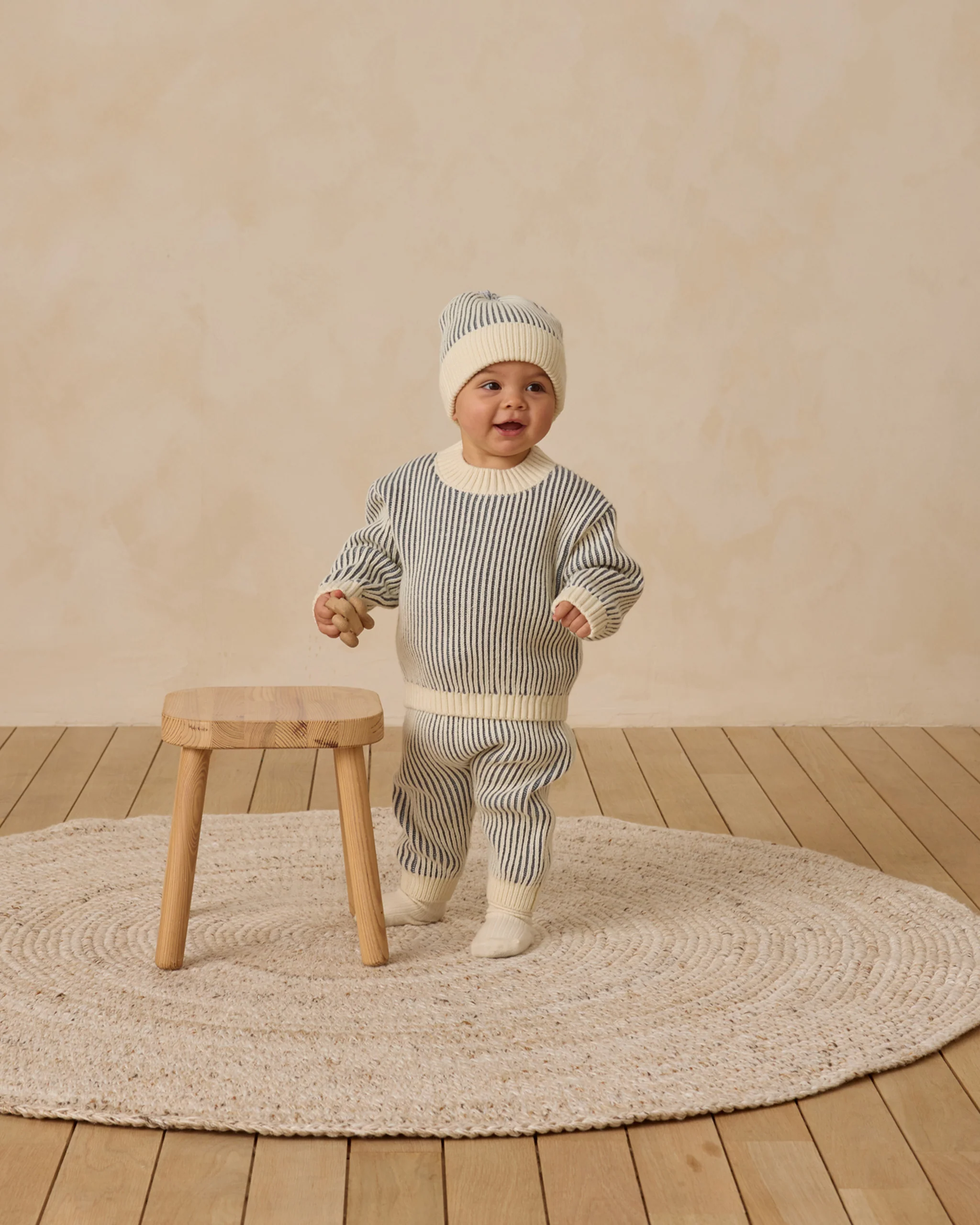 Relaxed Knit Sweater - Ocean - Image 5