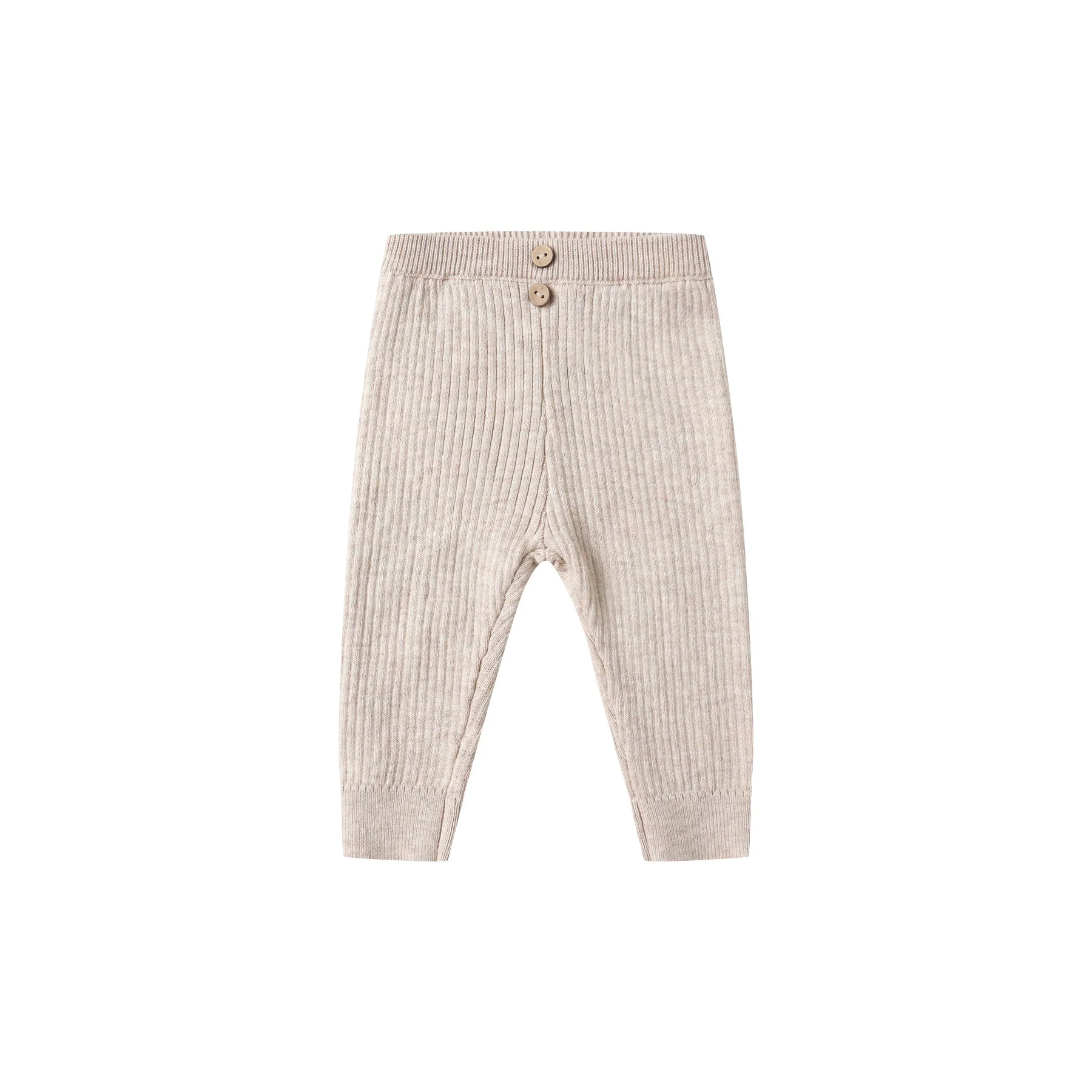 Rib Knit Legging - Heathered Oatmeal