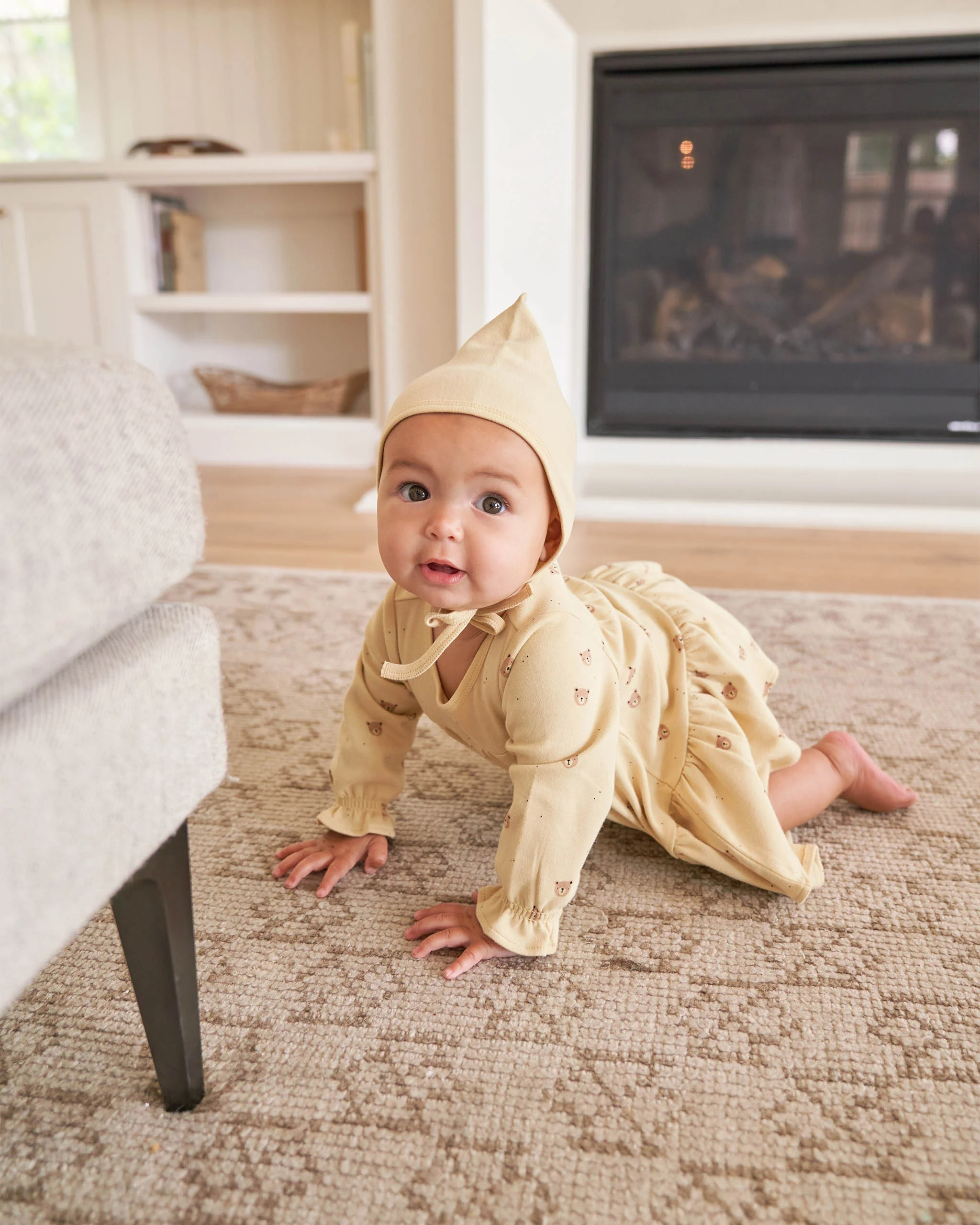Quincy Mae Tiered Jersey Dress - Bears - Image 5