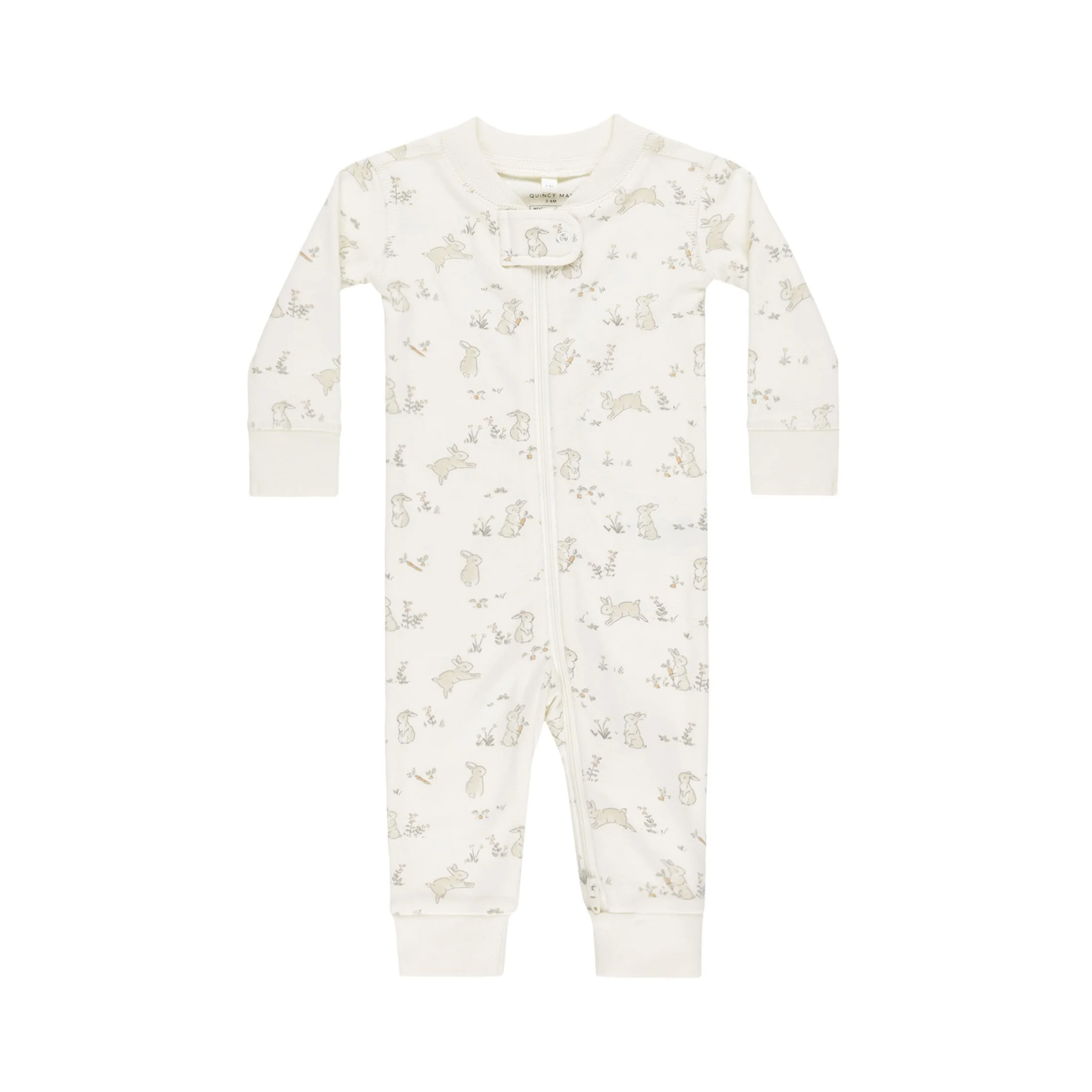 Zip Longsleeve Sleeper - Bunnies