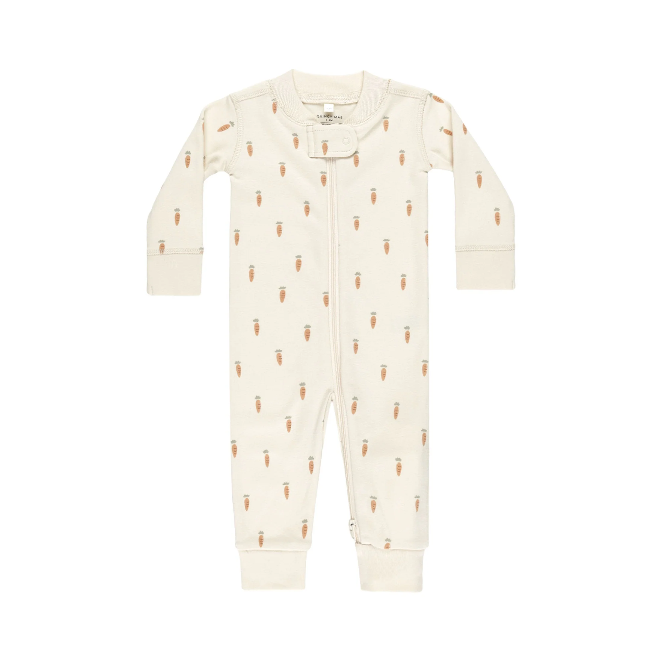 Zip Longsleeve Sleeper - Carrots