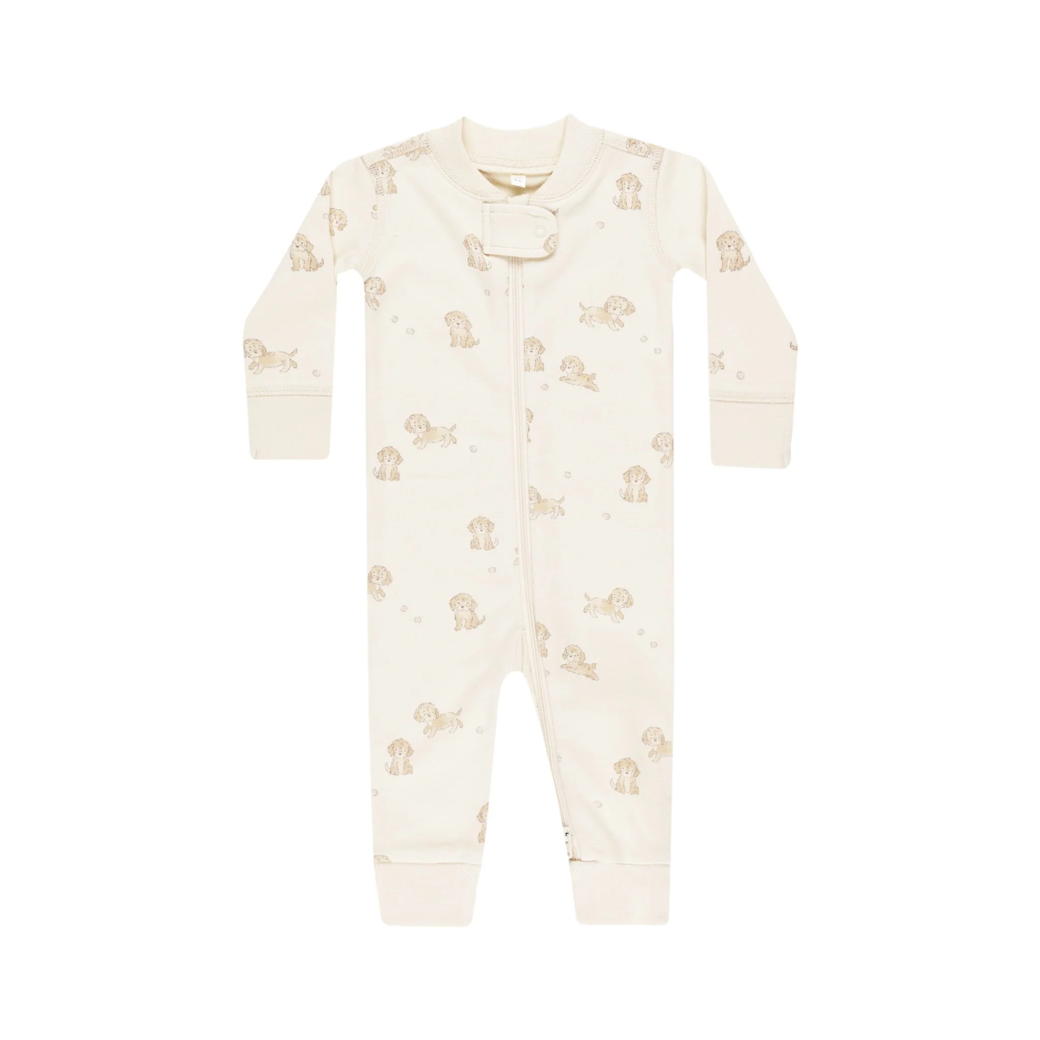 Zip Longsleeve Sleeper - Puppies