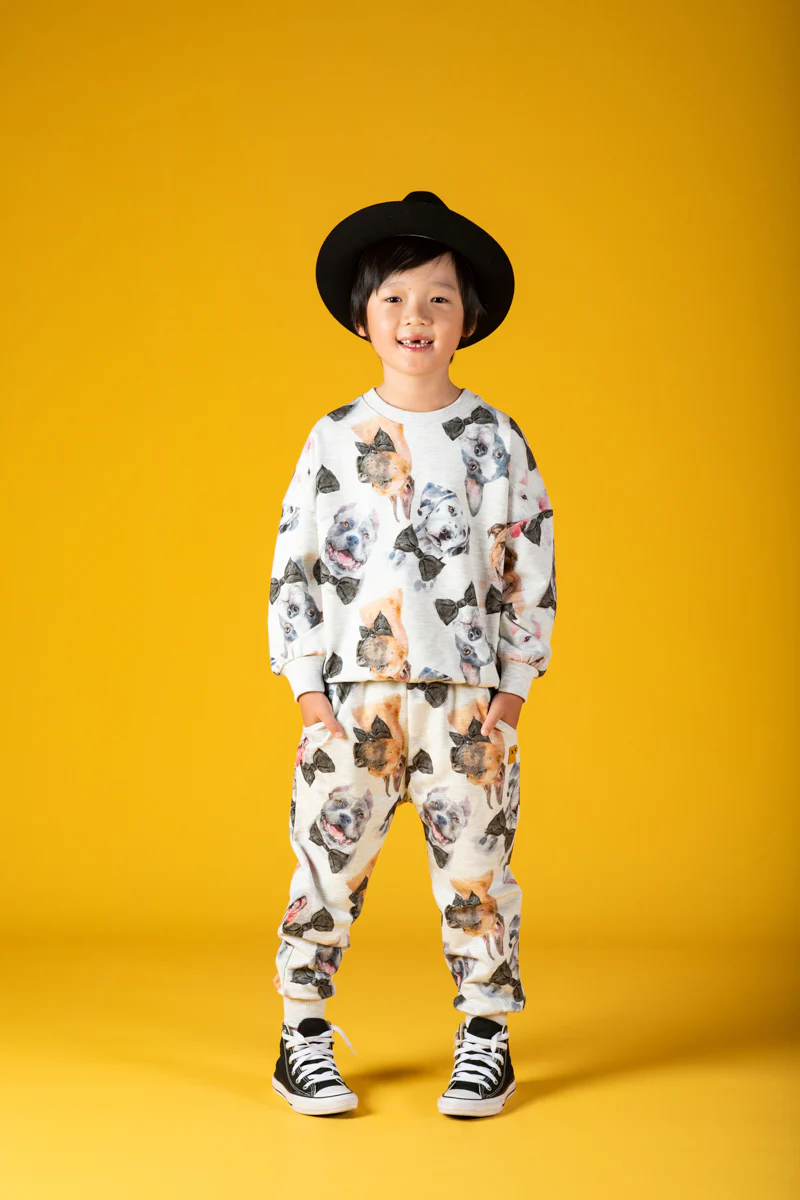 Rock Your Baby Black Tie Pups Trackies - Image 5