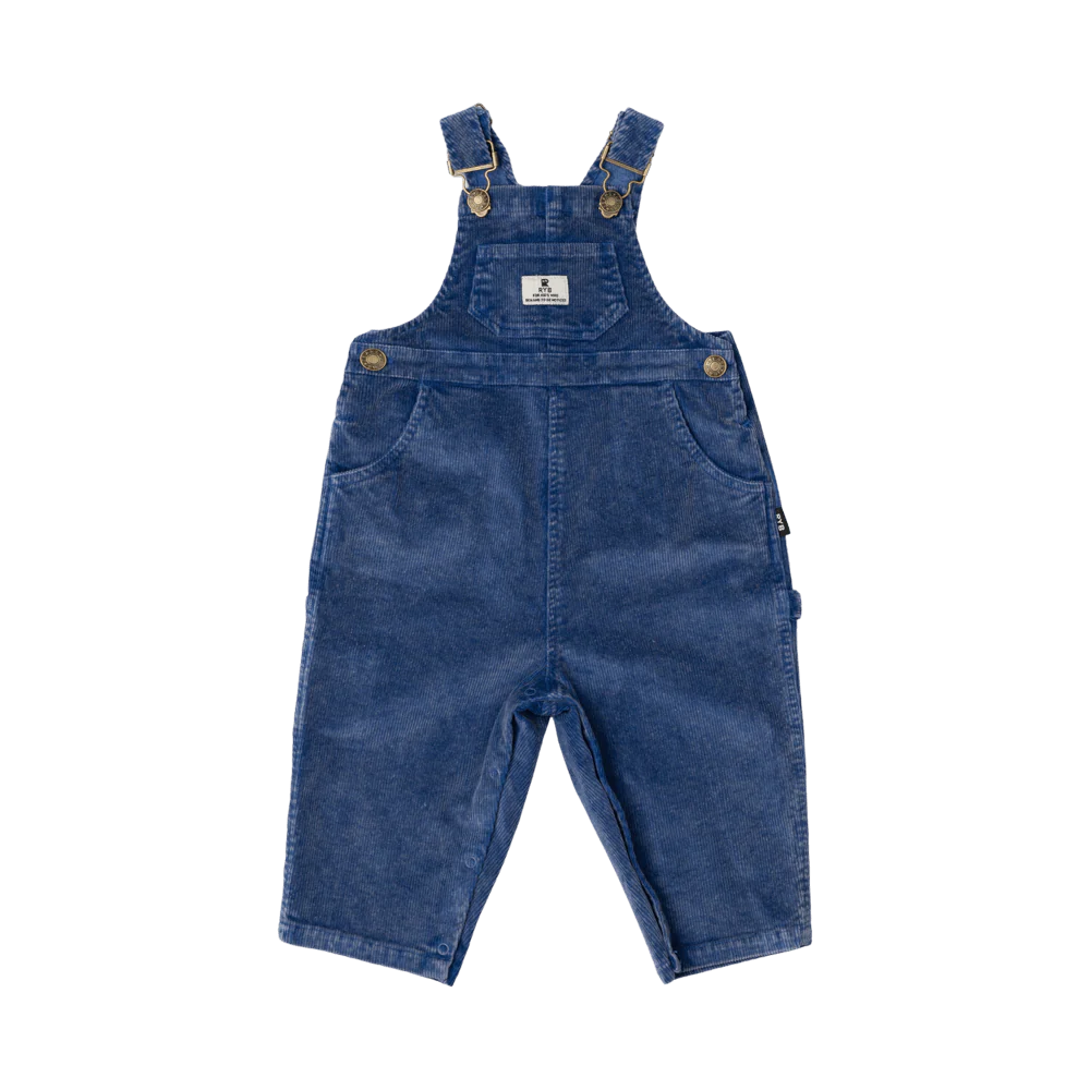 Rock Your Baby Cord Baby Overalls - Blue