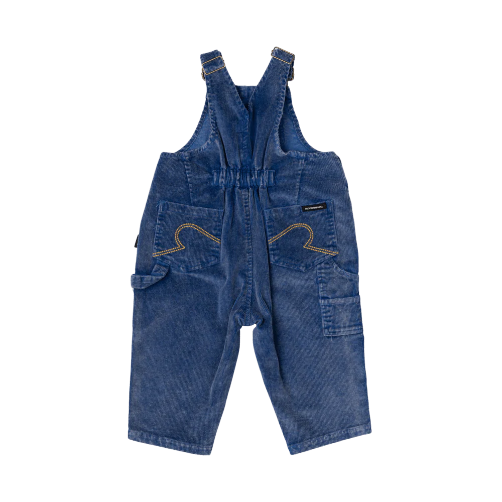 Rock Your Baby Cord Baby Overalls - Blue - Image 2