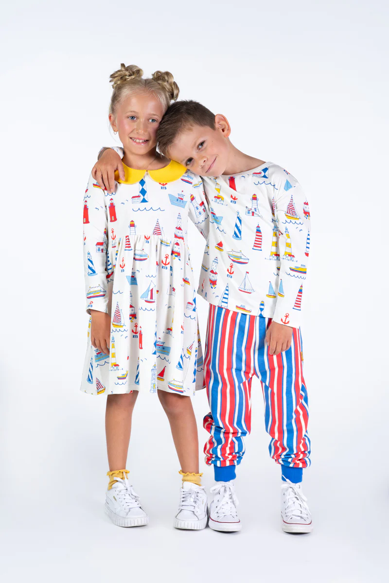 Peter Pan Dress - High Seas - Image 2