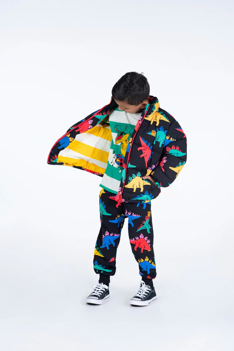 Rock Your Baby Puffer Jacket - Dino Time - Image 4