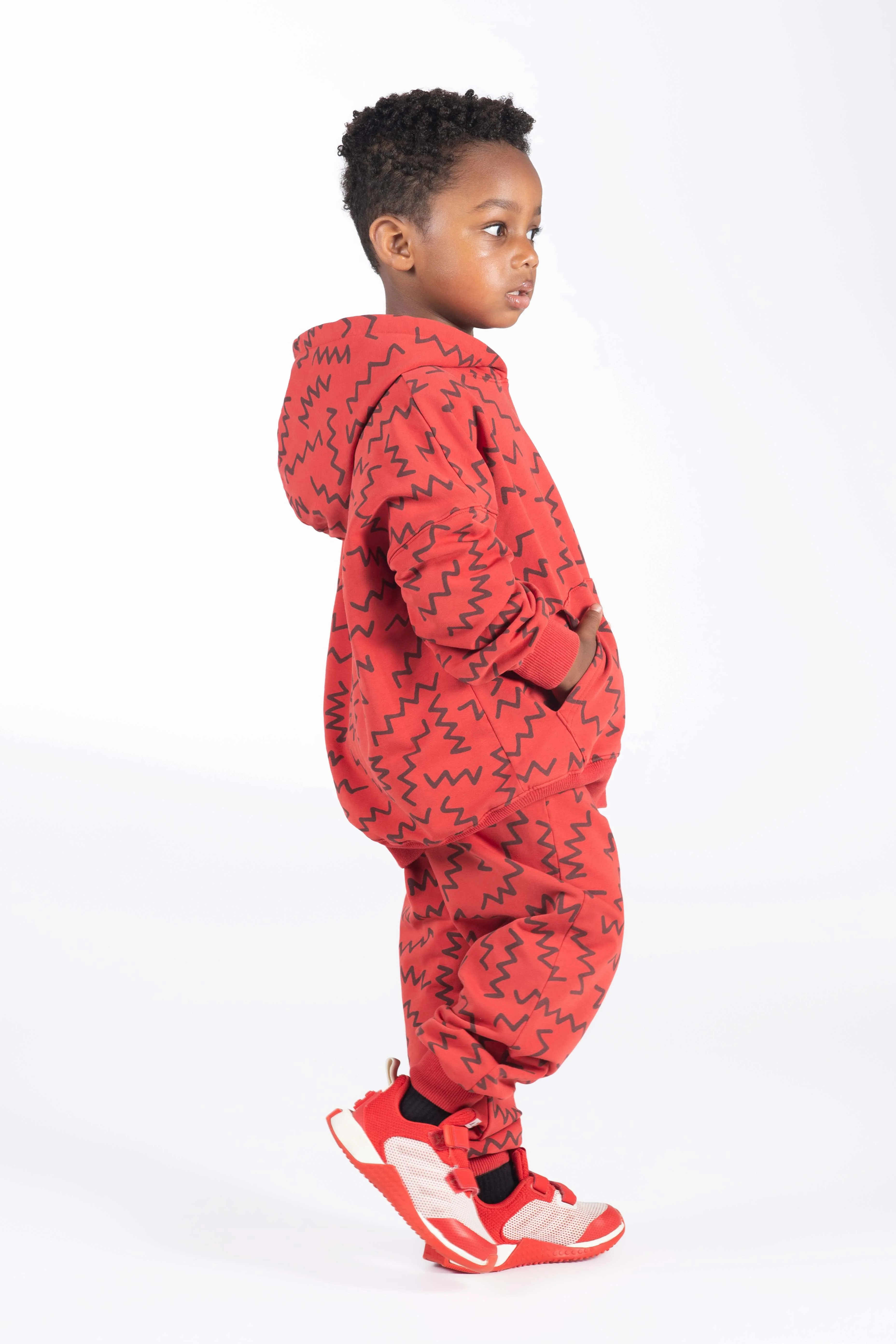 Rock Your Baby Zig Zag Hooded Sweatshirt - Image 4