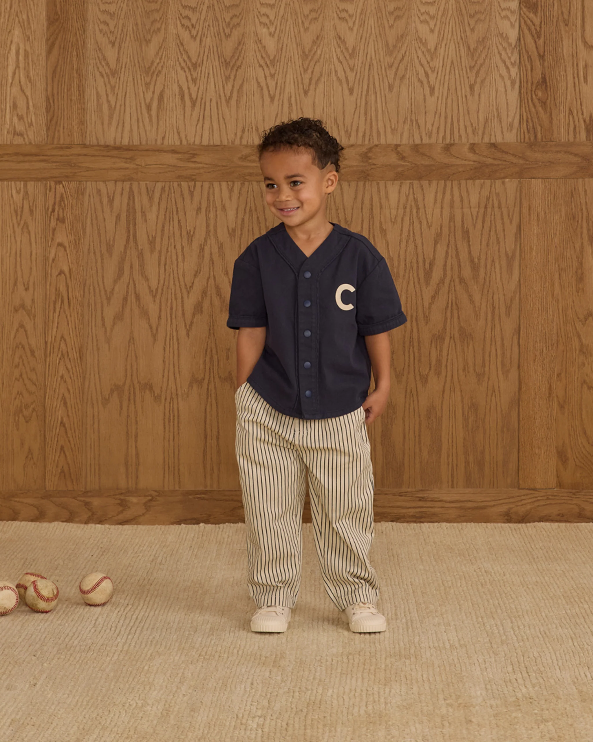 Baggy Pant - Navy Pinstripe - Image 3