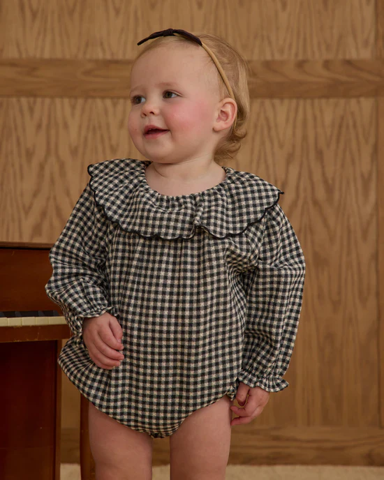 Colette Romper - Black Gingham - Image 5