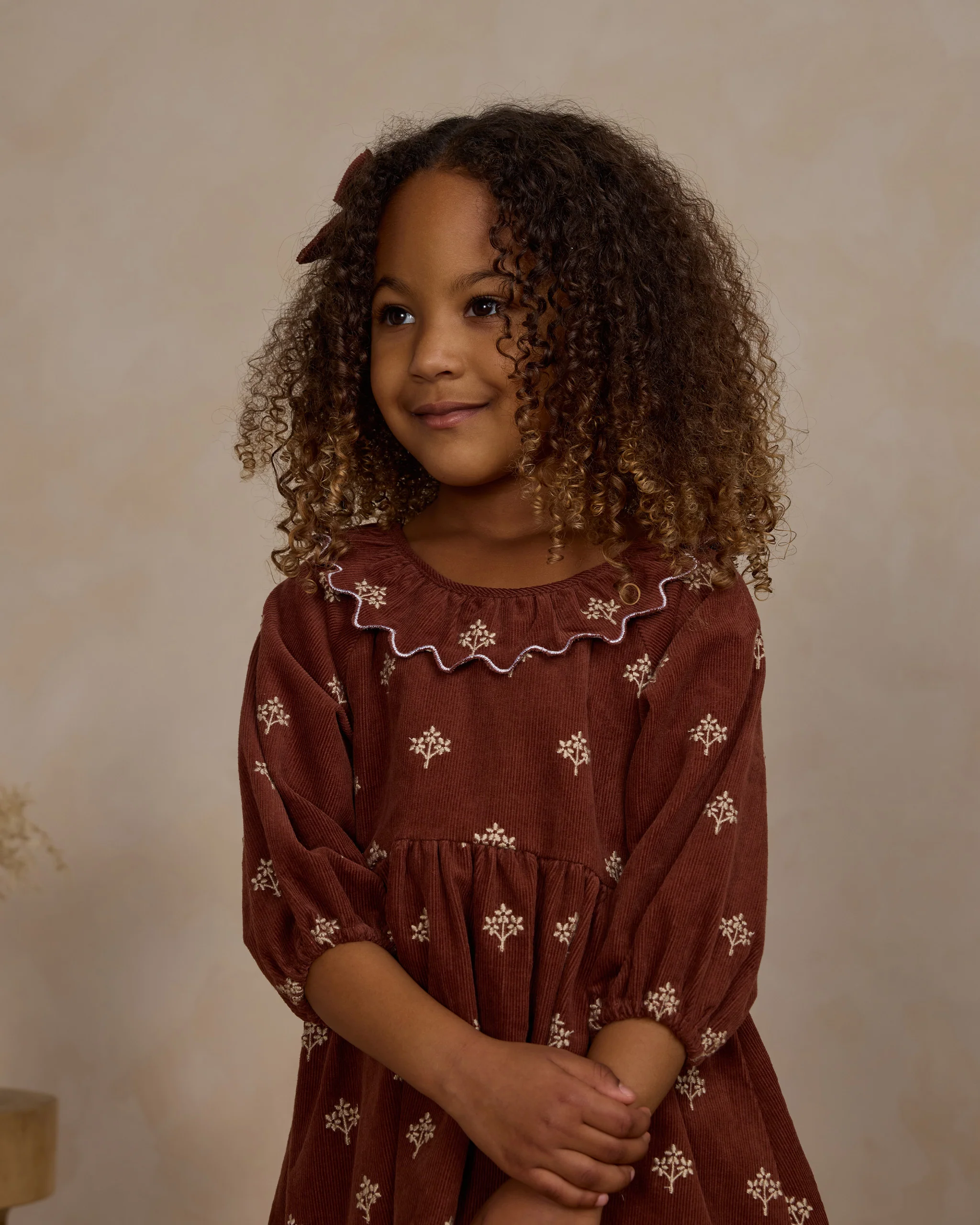 Freya Dress - Brick Floral - Image 3