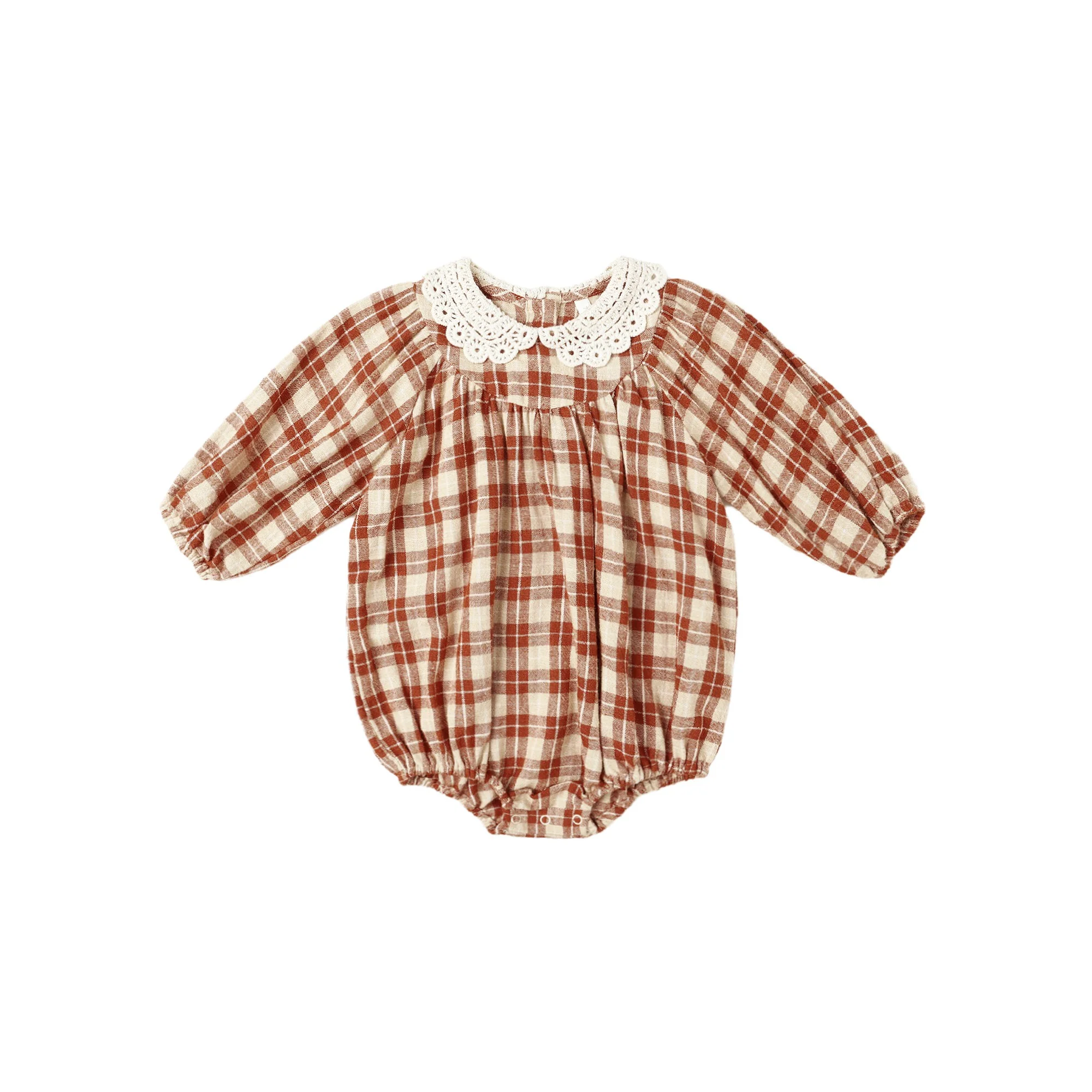 Heidi Romper - Red Plaid