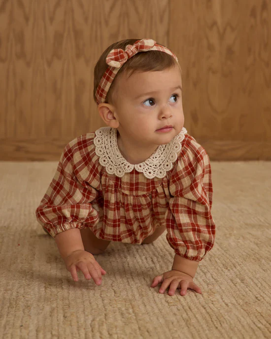 Heidi Romper - Red Plaid - Image 5