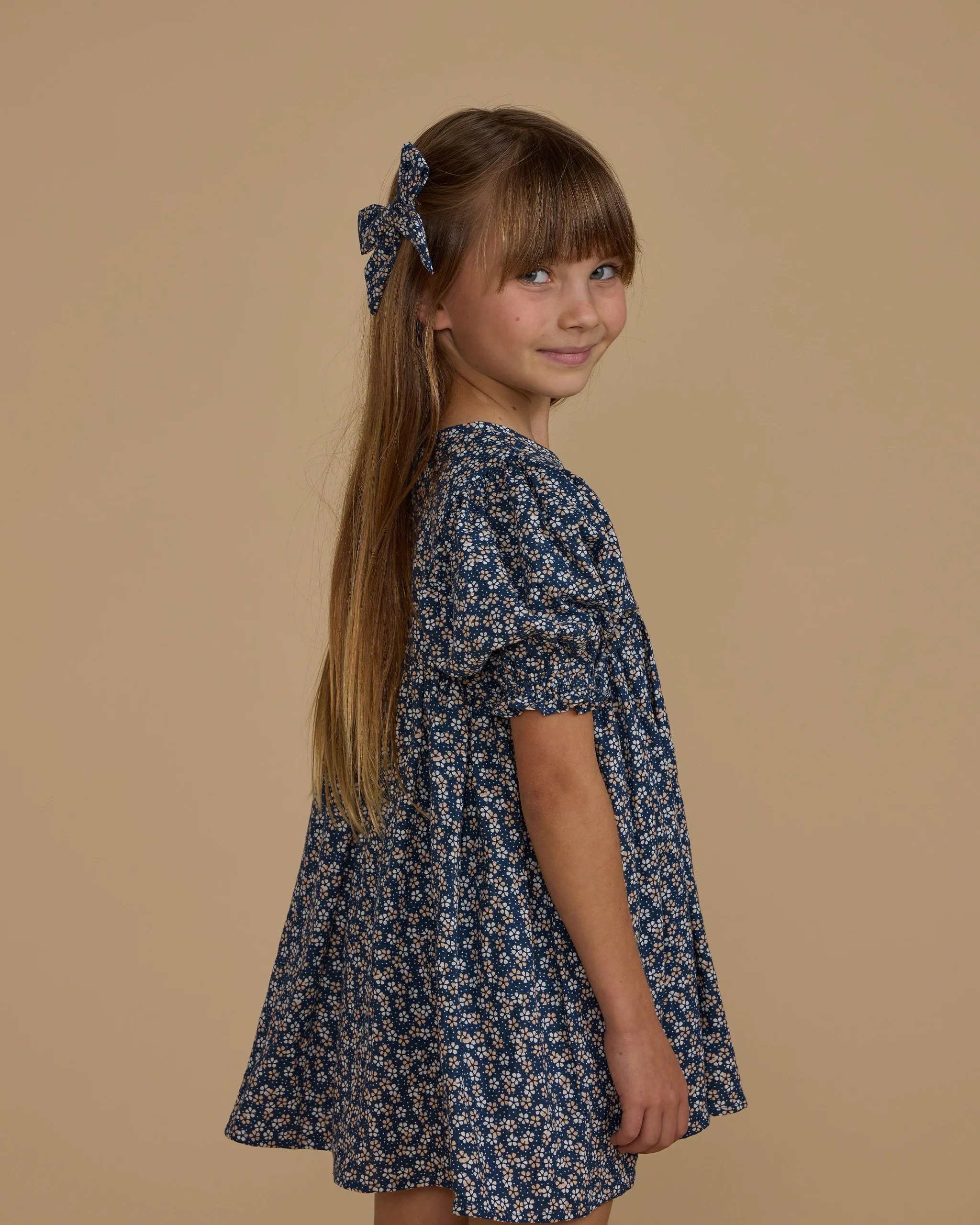 Rylee + Cru Jolene Dress - Blue Floral - Image 2