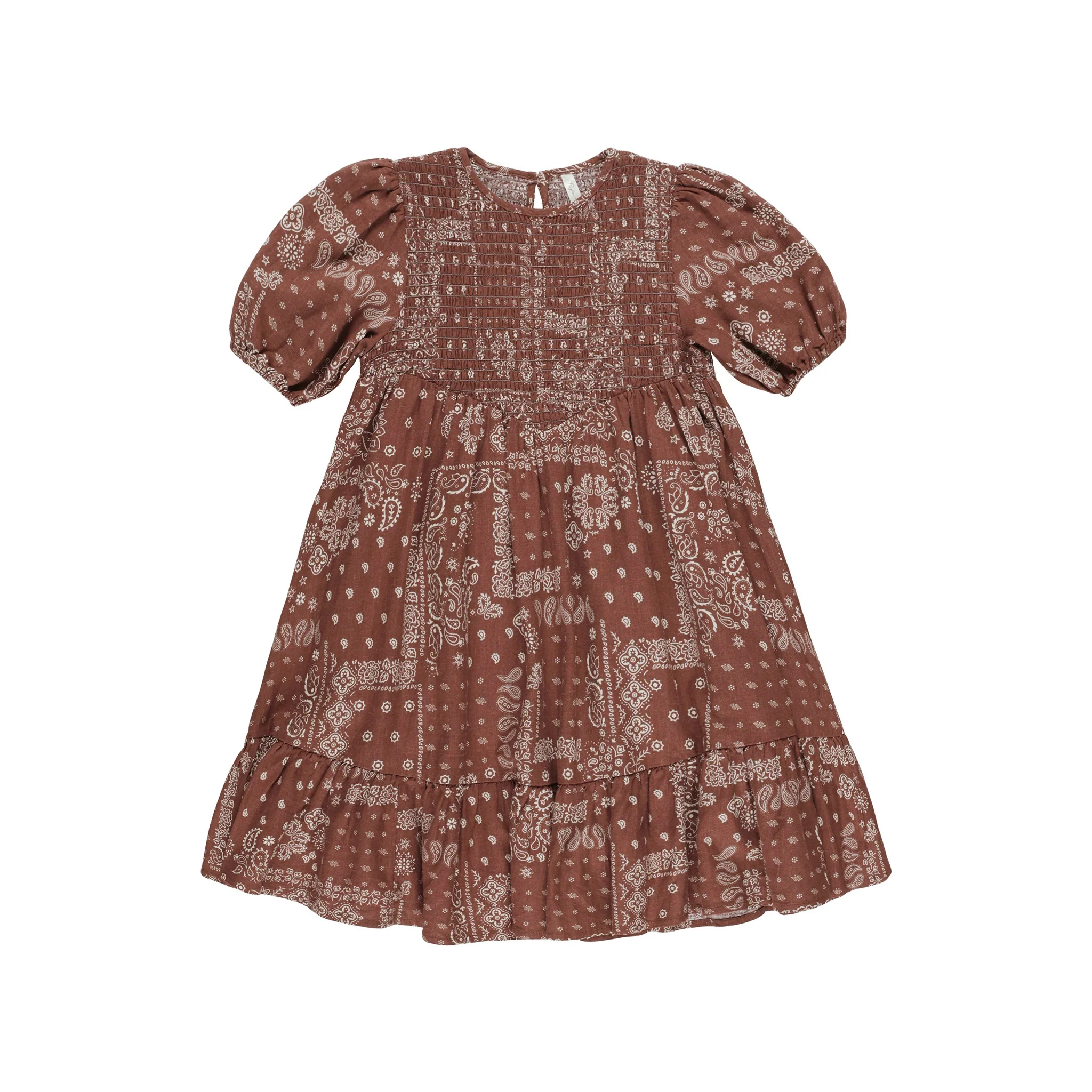 Lydia Dress - Brick Bandana