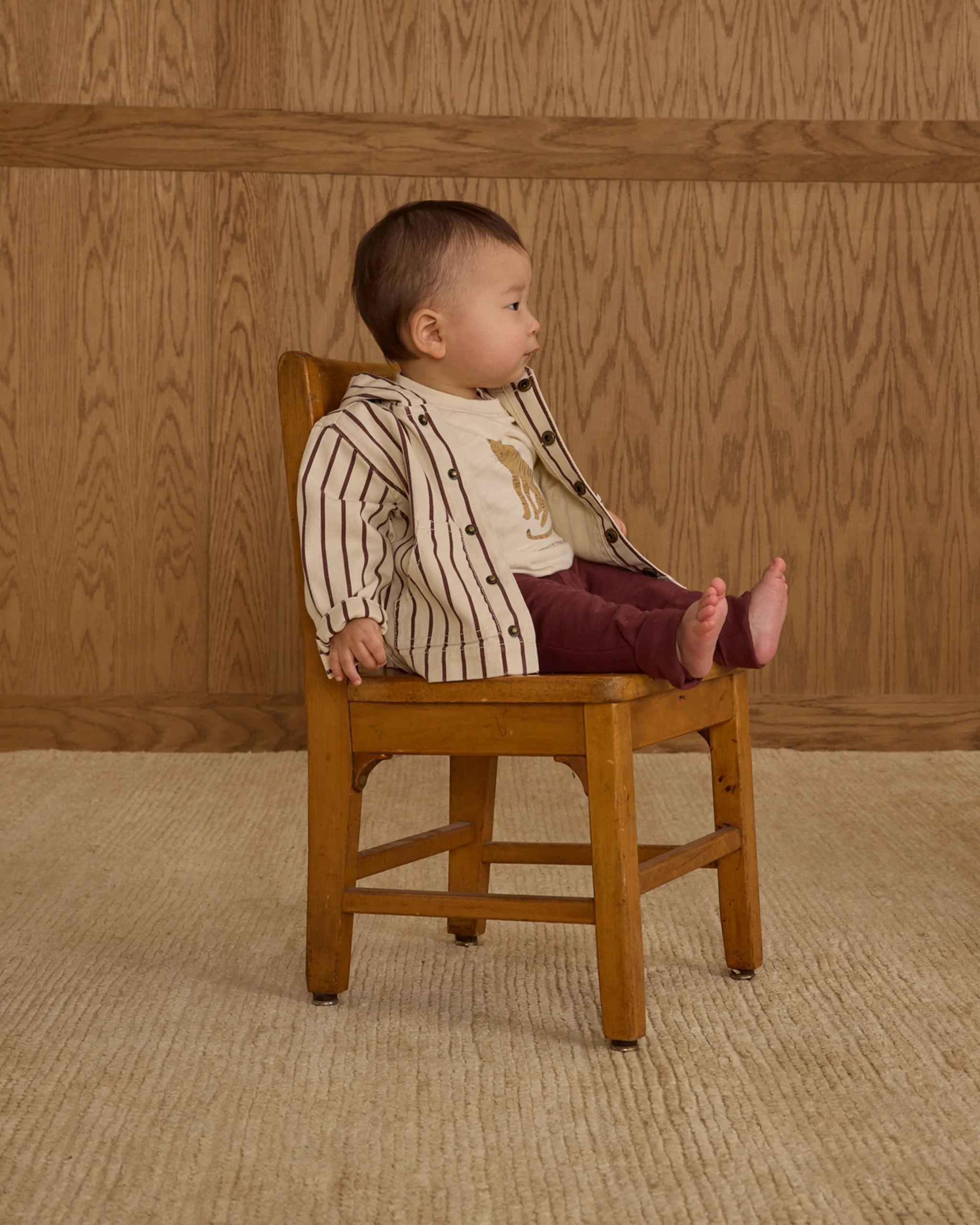 Sammy Jacket - Burgundy Pinstripe - Image 2