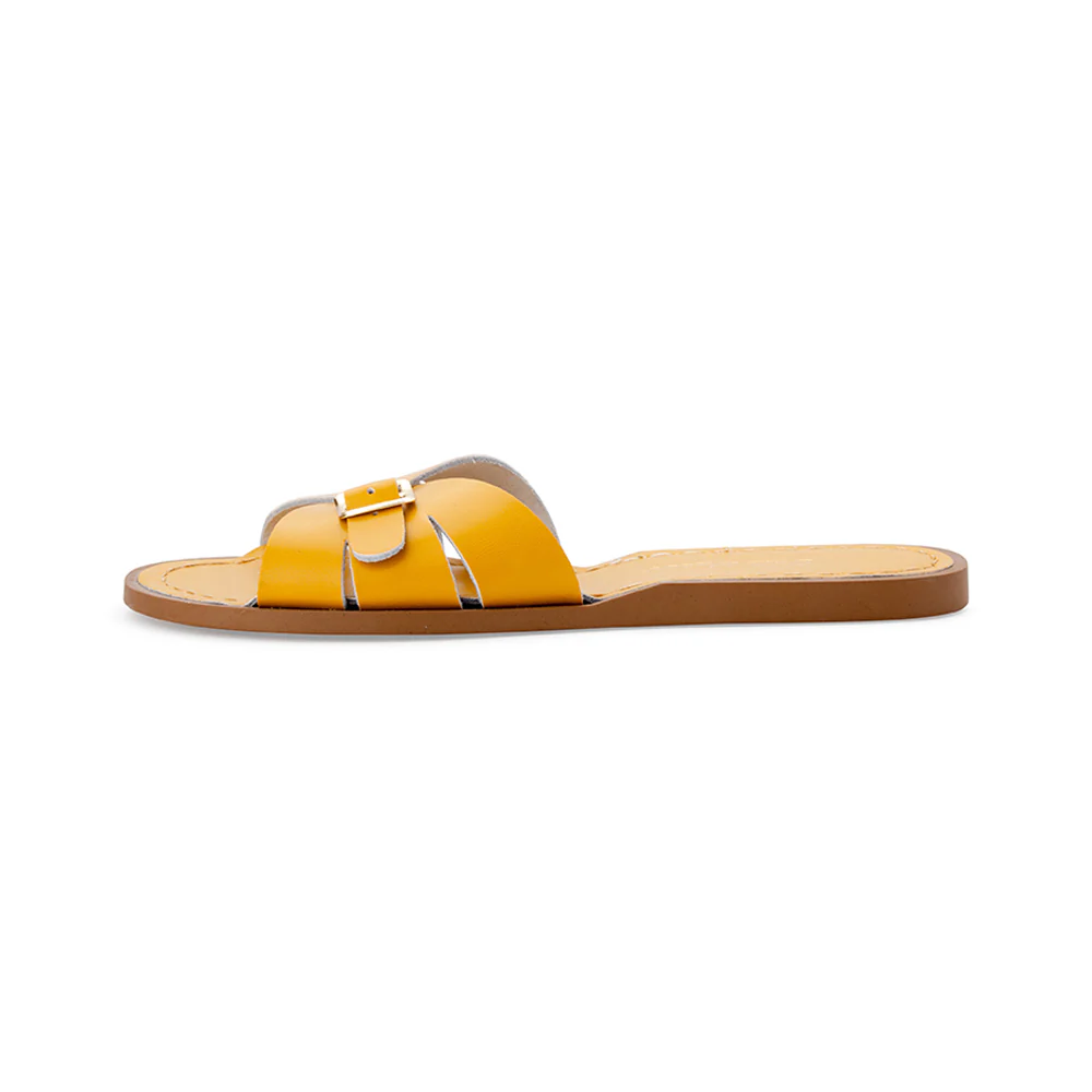 Saltwater Sandals Adults Classic Slides - Mustard - Image 3