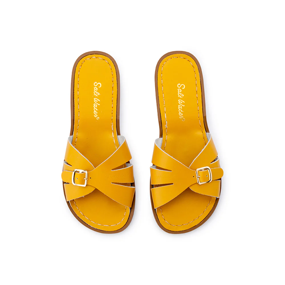 Saltwater Sandals Adults Classic Slides - Mustard - Image 4