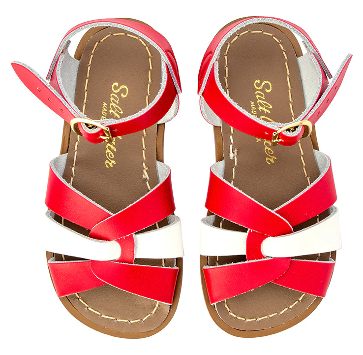 Saltwater Sandals Original Mash-Up - Red/White - Image 4