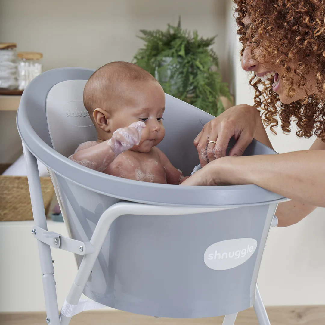 Baby Bath with Plug - Pebble Grey - Image 2